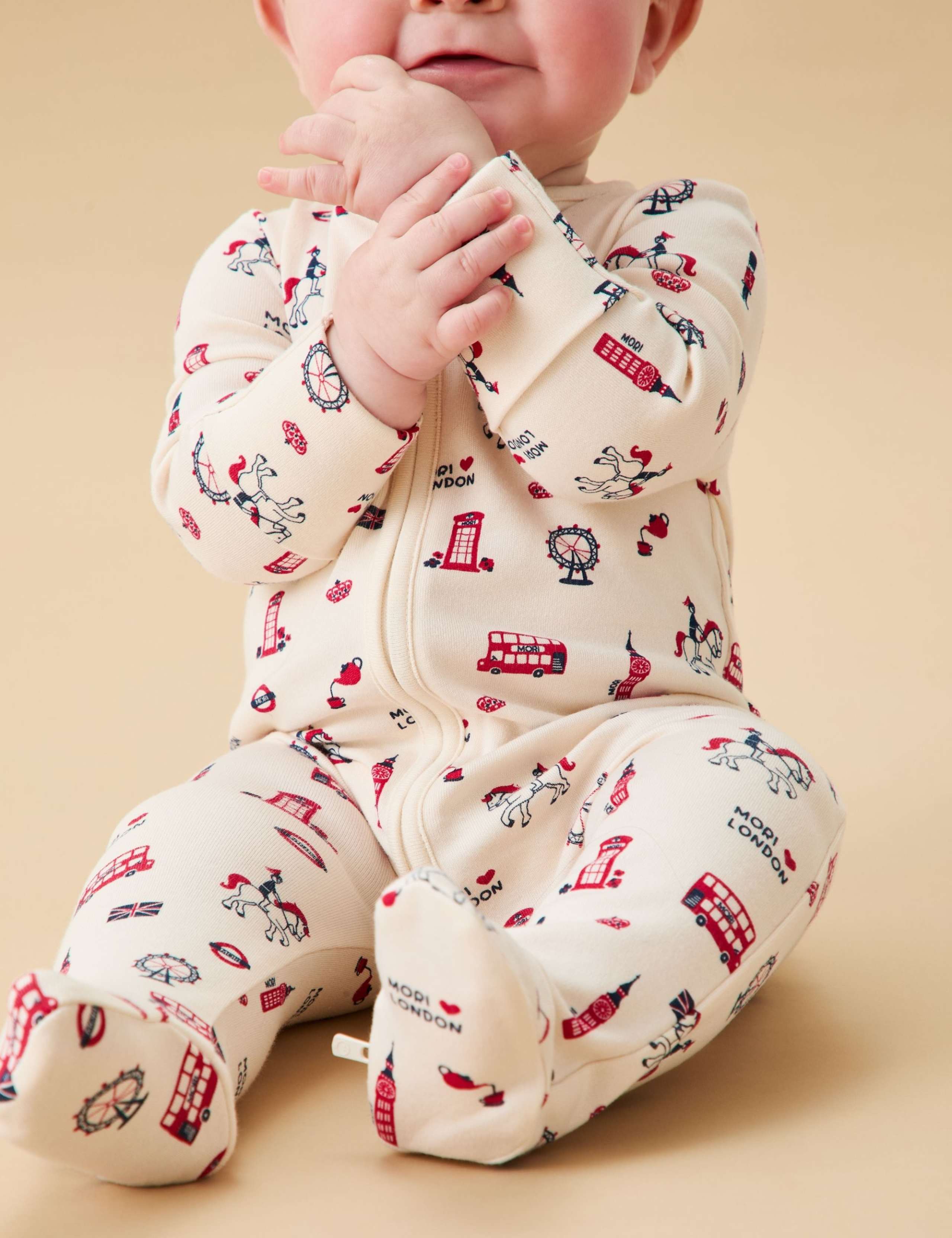 Cotton Blend London Sleepsuit (0-24 Mths) 5 of 7
