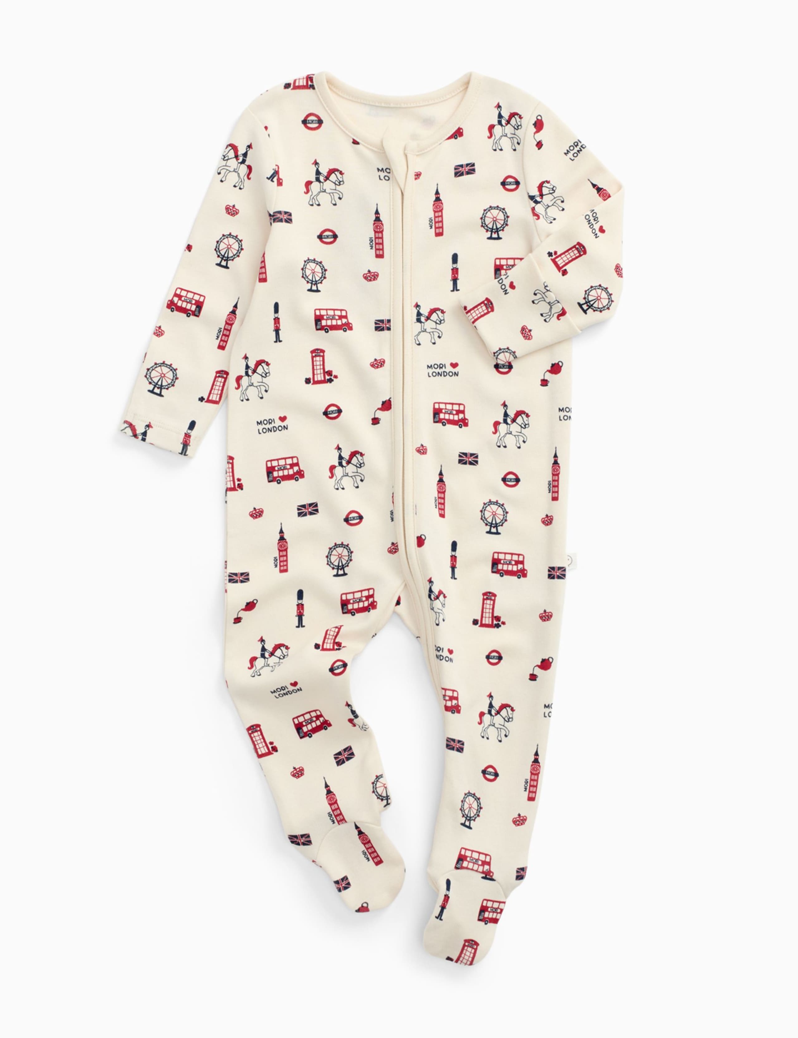 Cotton Blend London Sleepsuit (0-24 Mths) 2 of 7