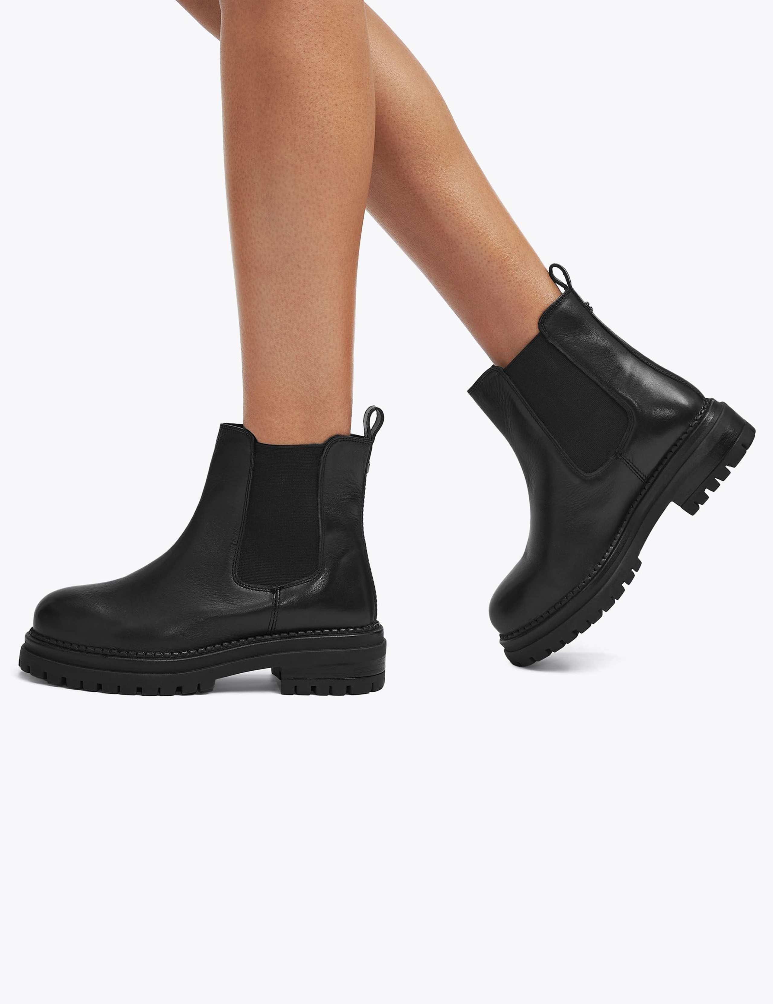 Leather Chelsea Chunky Ankle Boots 2 of 5