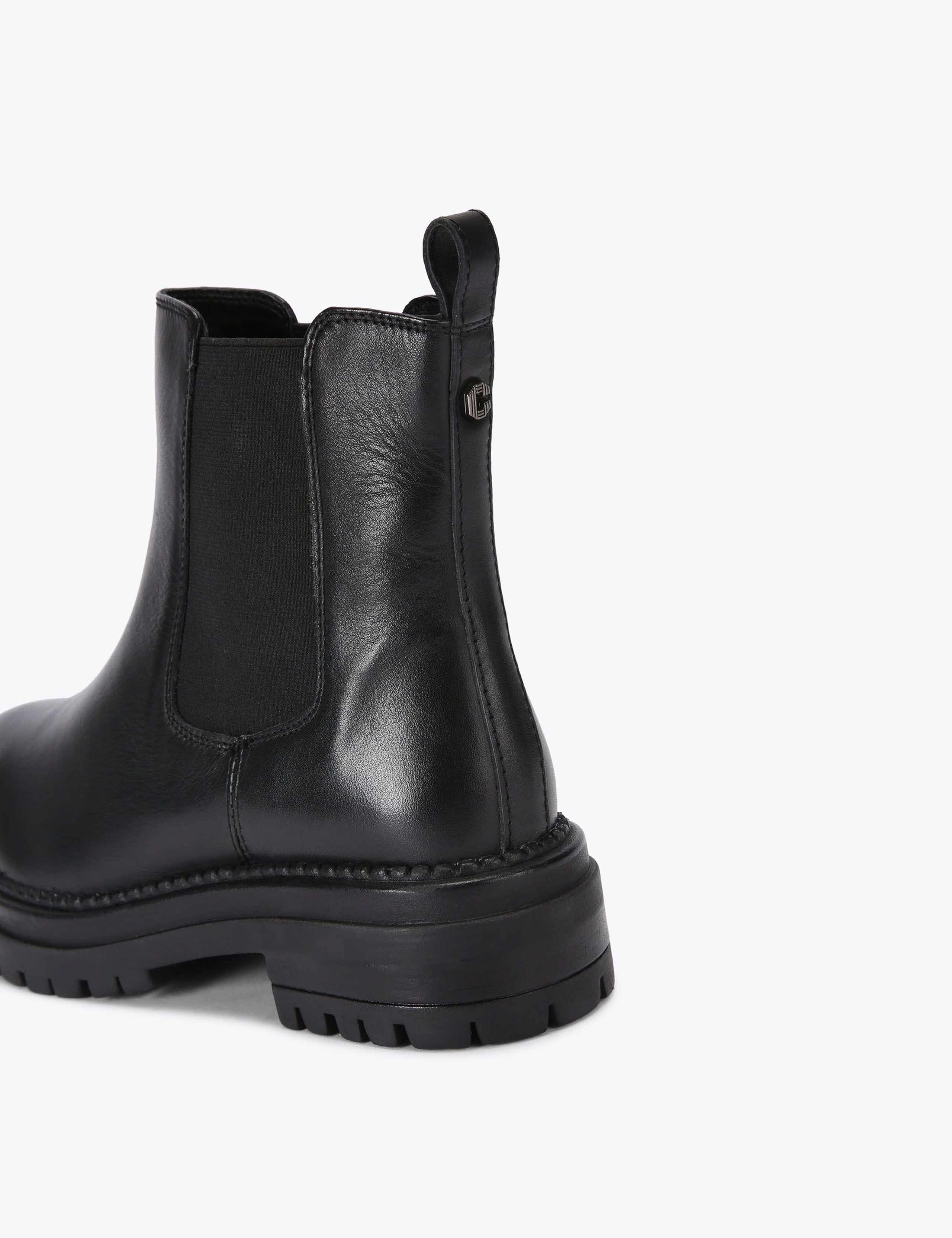 Leather Chelsea Chunky Ankle Boots 5 of 5