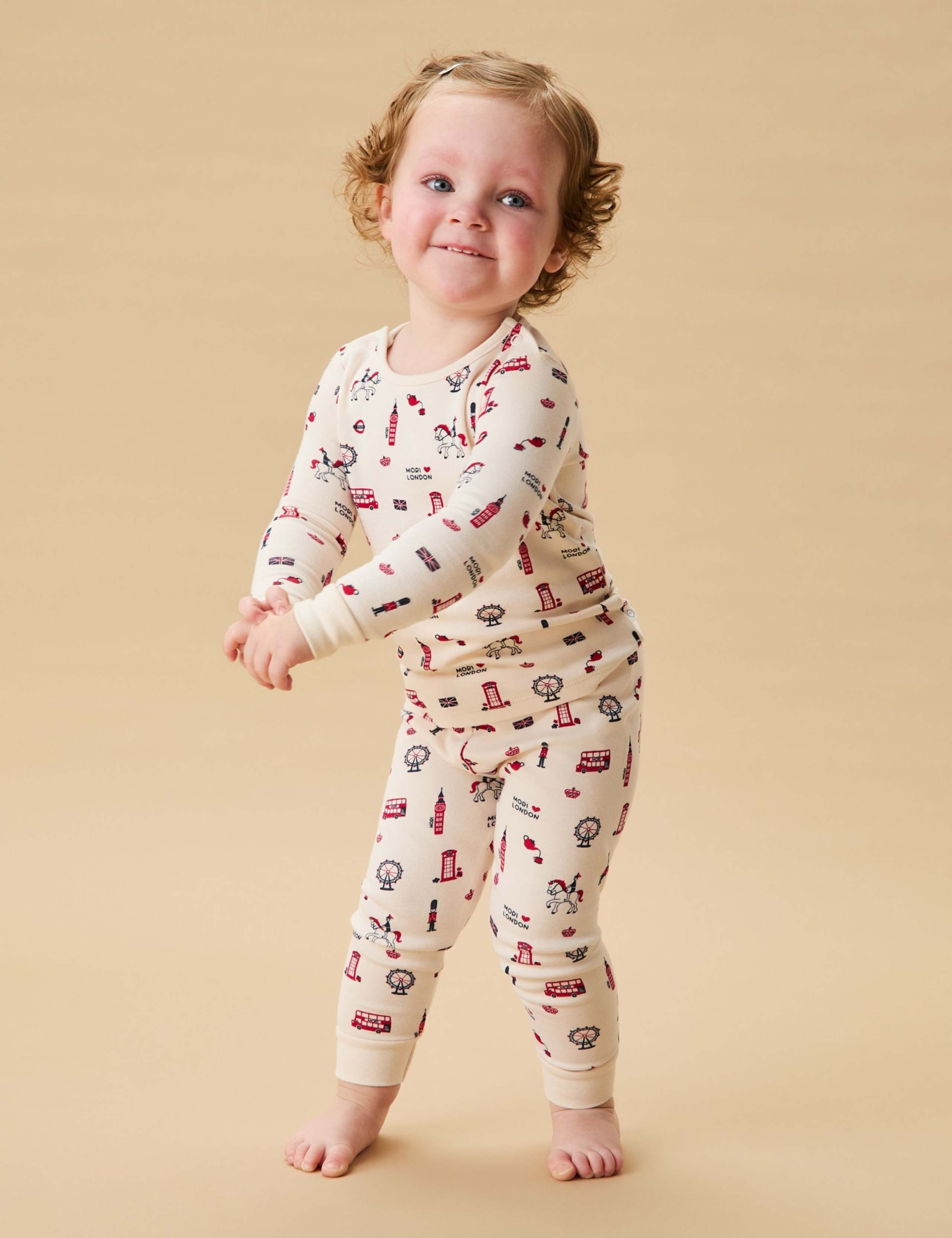 Cotton Blend London Print Pyjamas (3 Mths-6 Yrs) 4 of 4