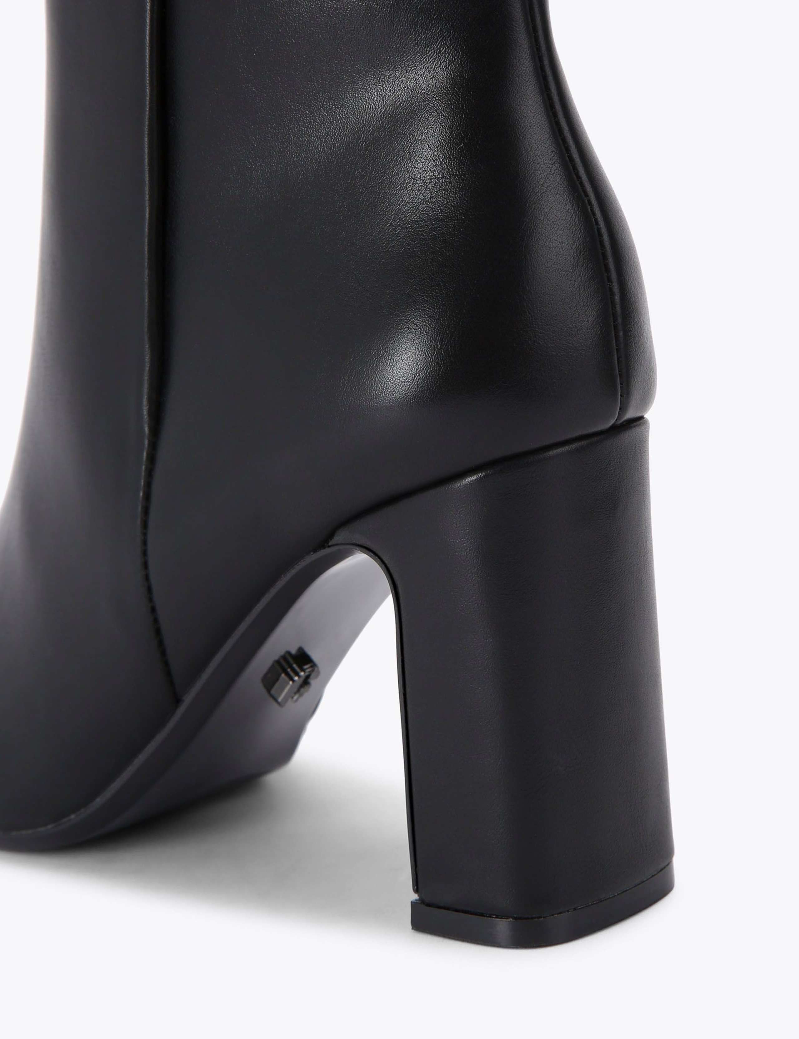 Wide Fit Block Heel Square Toe Ankle Boots 4 of 5