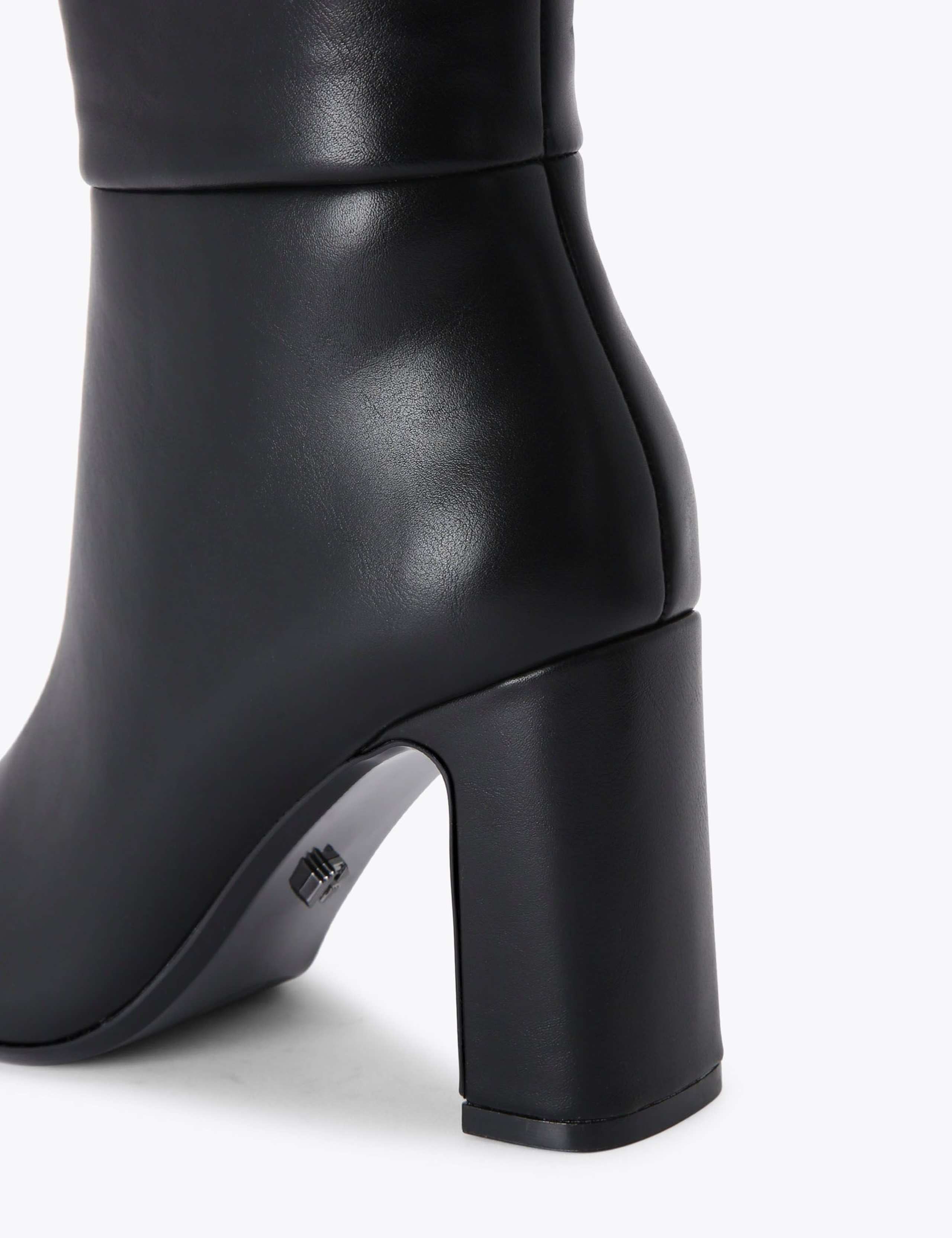 Block Heel Square Toe Knee High Boots 4 of 5