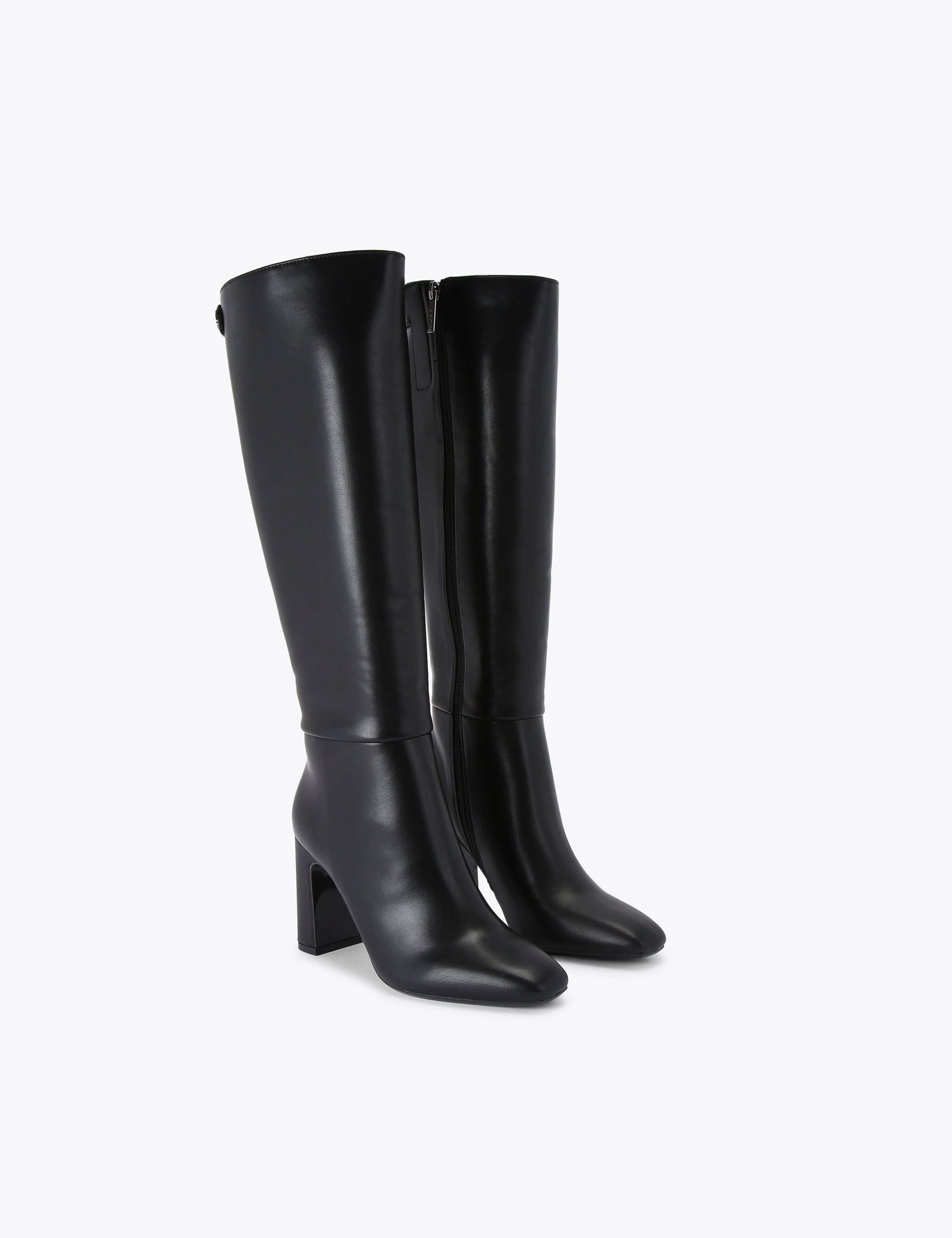 Block Heel Square Toe Knee High Boots 5 of 5