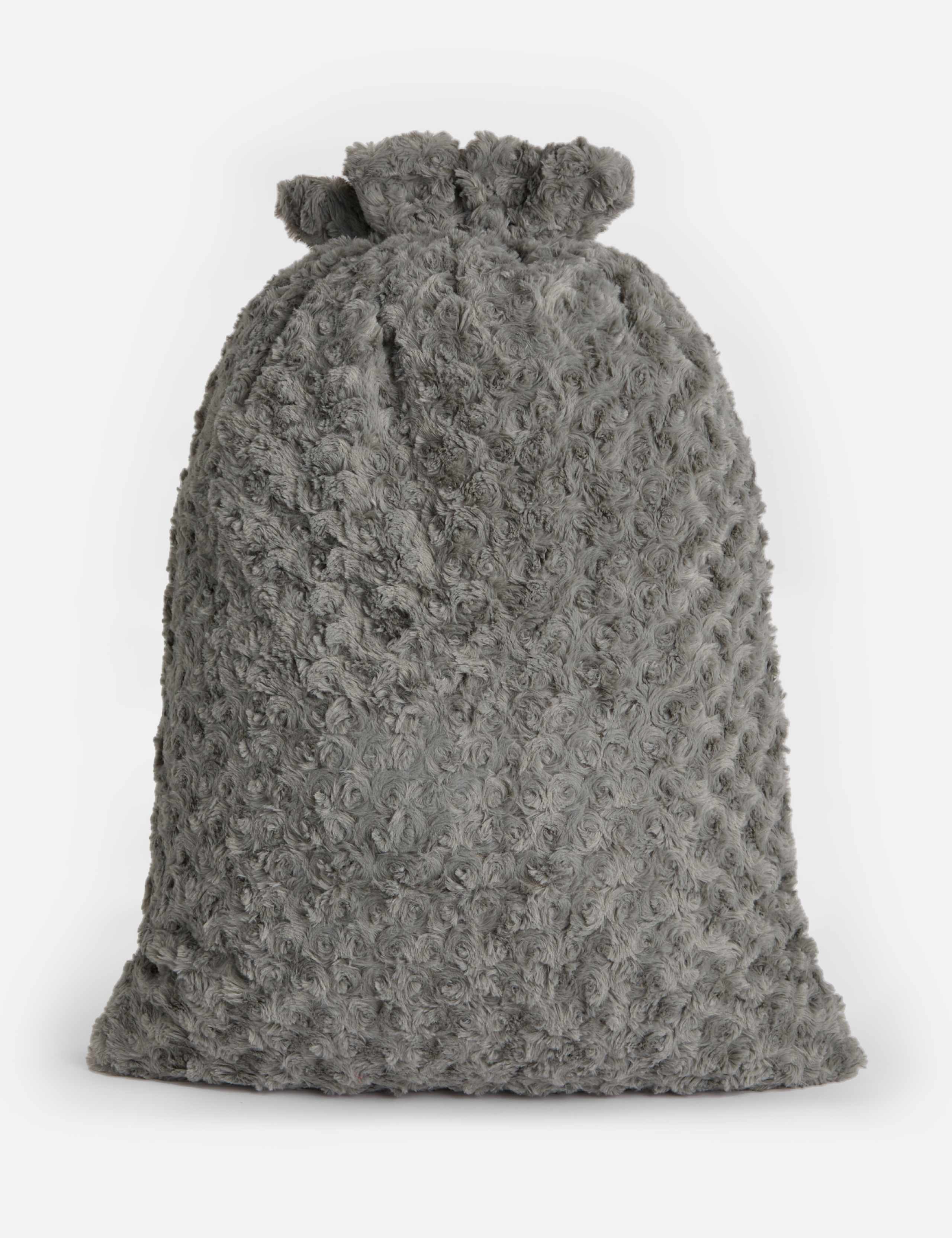 Personalised Letter Grey Plush Santa Sack by Alphabet 2 of 3