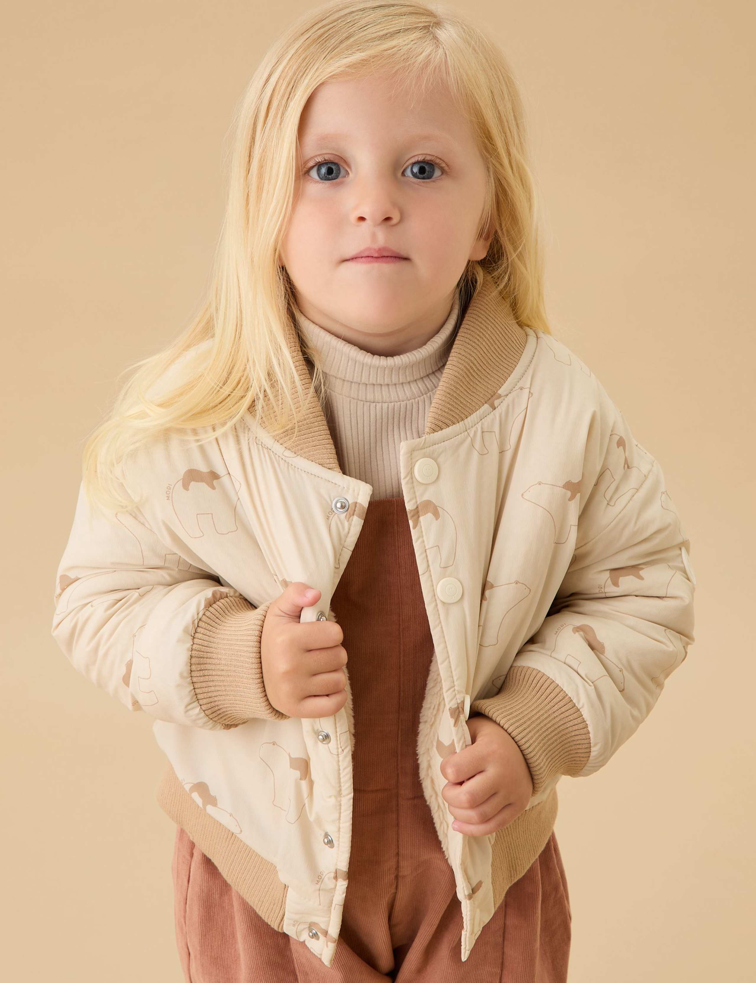 Polar Bear Bomber Jacket (6 Mths-6 Yrs) 3 of 5