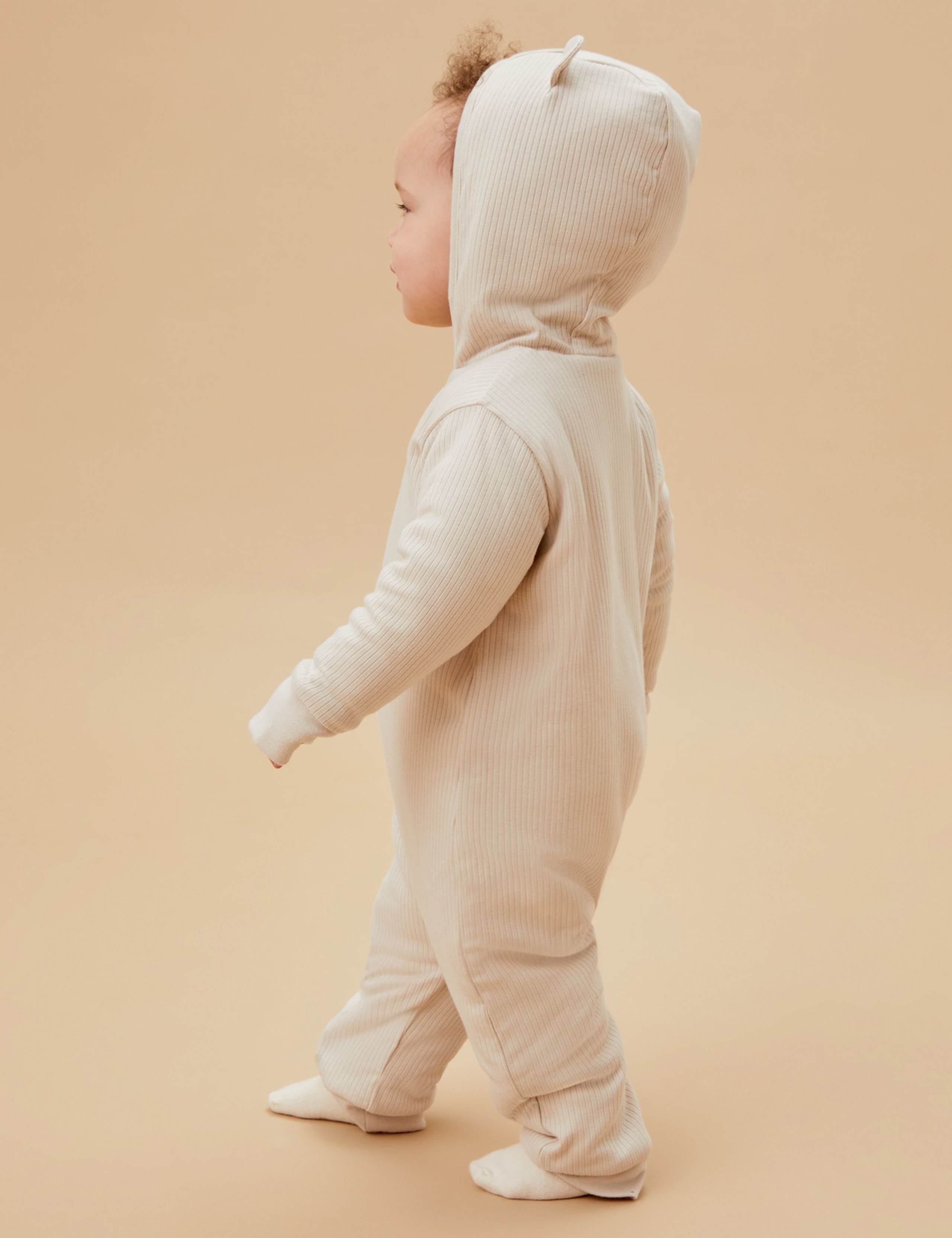 Supersoft Ribbed Pramsuit (0-2 Yrs) 4 of 6