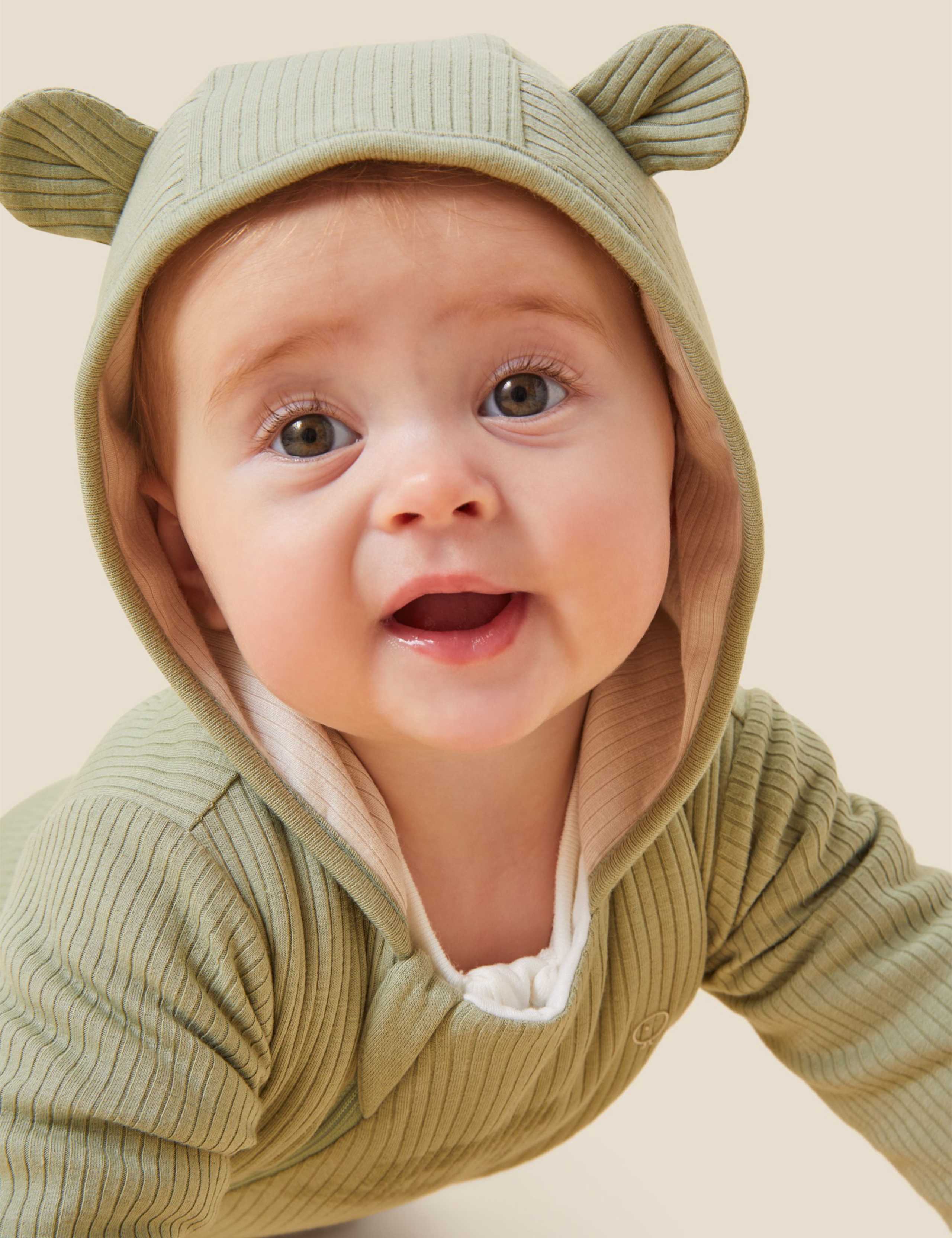 Cosy Supersoft Ribbed Pramsuit (0-24 Mths) 4 of 5