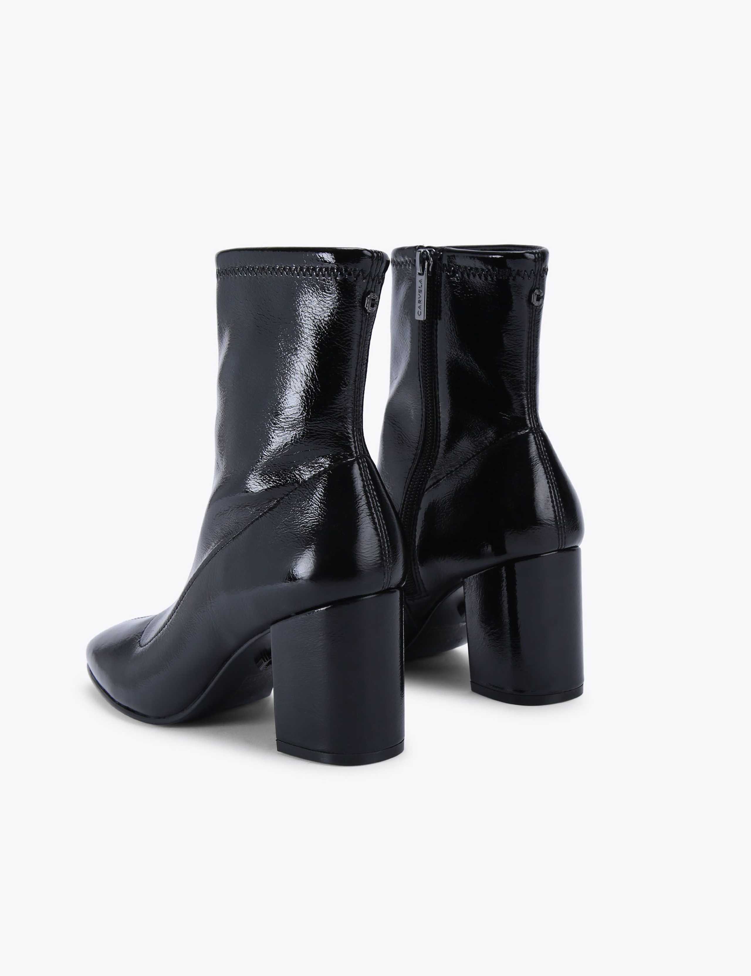 Patent Block Heel Ankle Boots 4 of 6