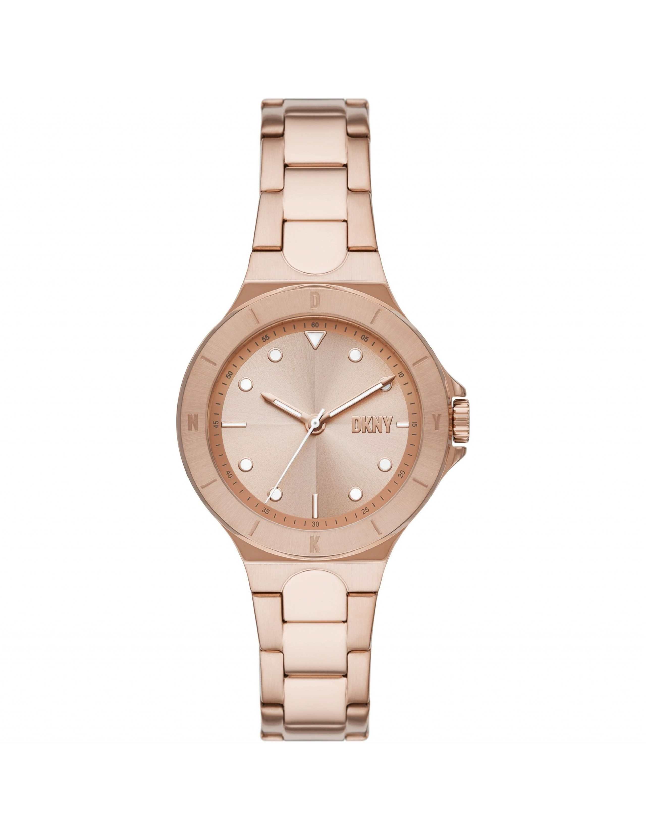 DKNY Rose Gold Chambers Metal Bracelet Watch 1 of 7