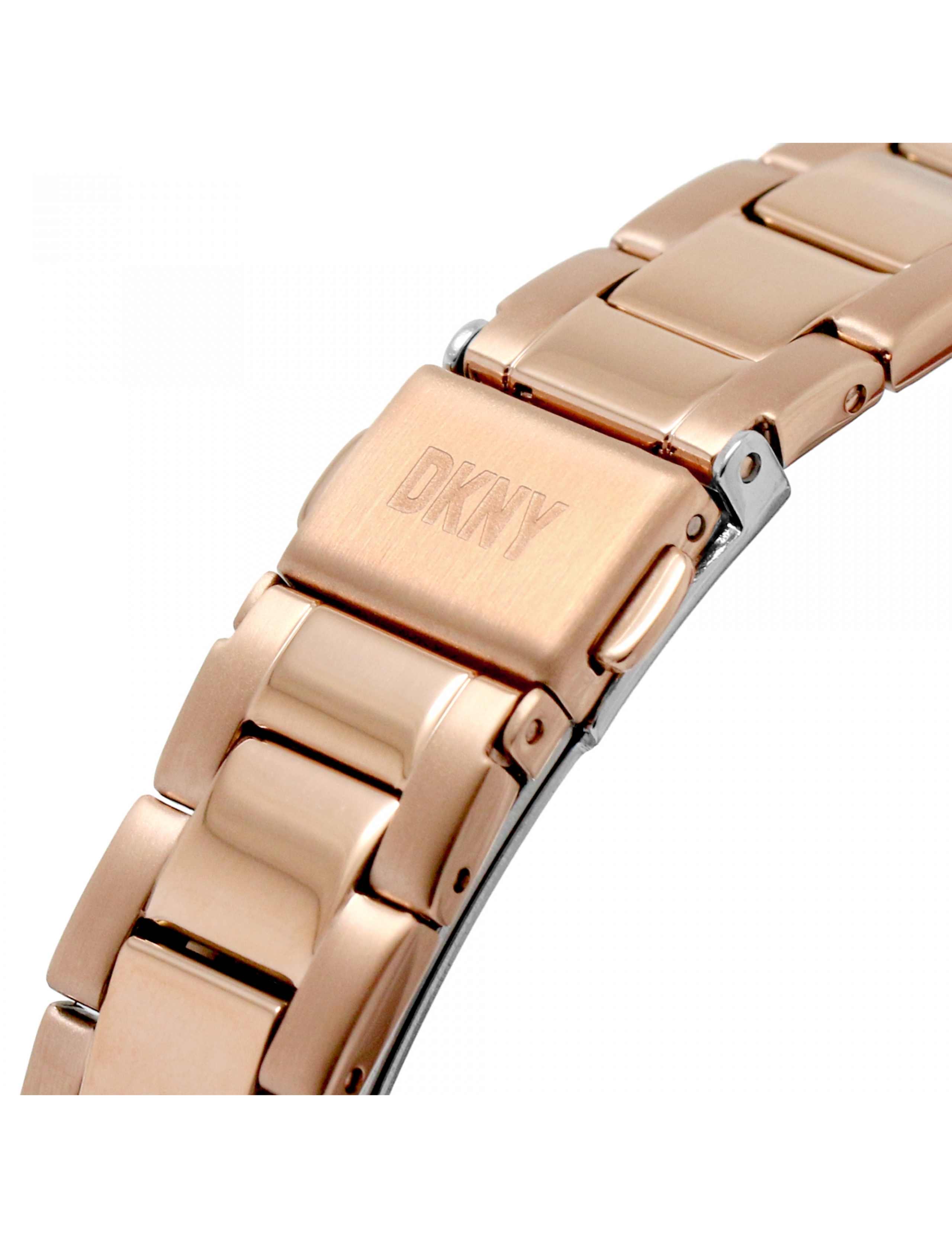 DKNY Rose Gold Chambers Metal Bracelet Watch 7 of 7