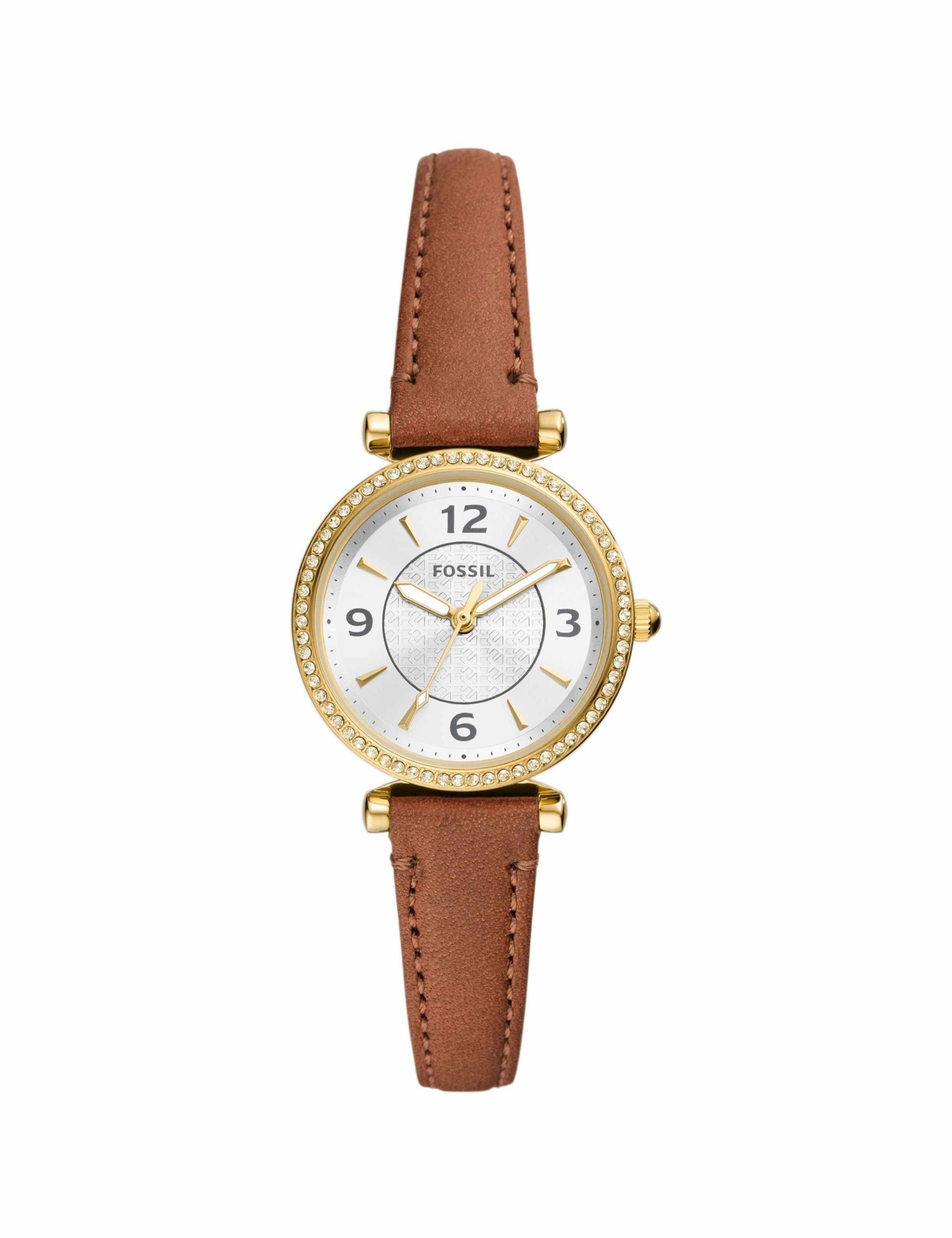 Fossil Carlie Leather Watch 1 of 7