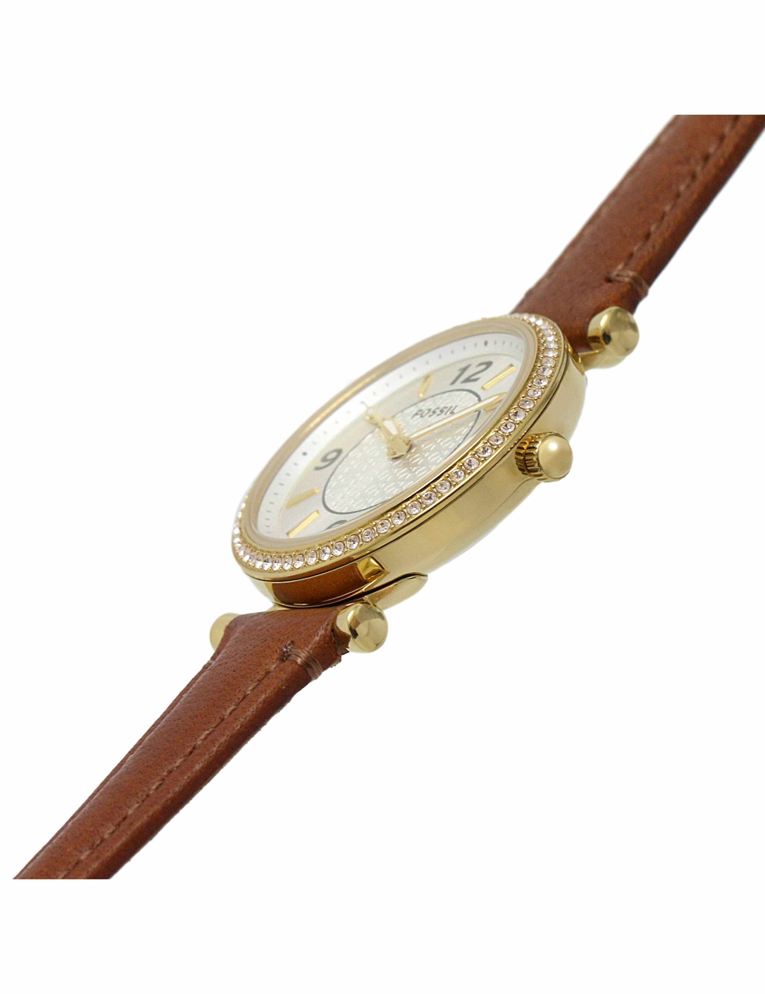 Fossil Carlie Leather Watch 3 of 7