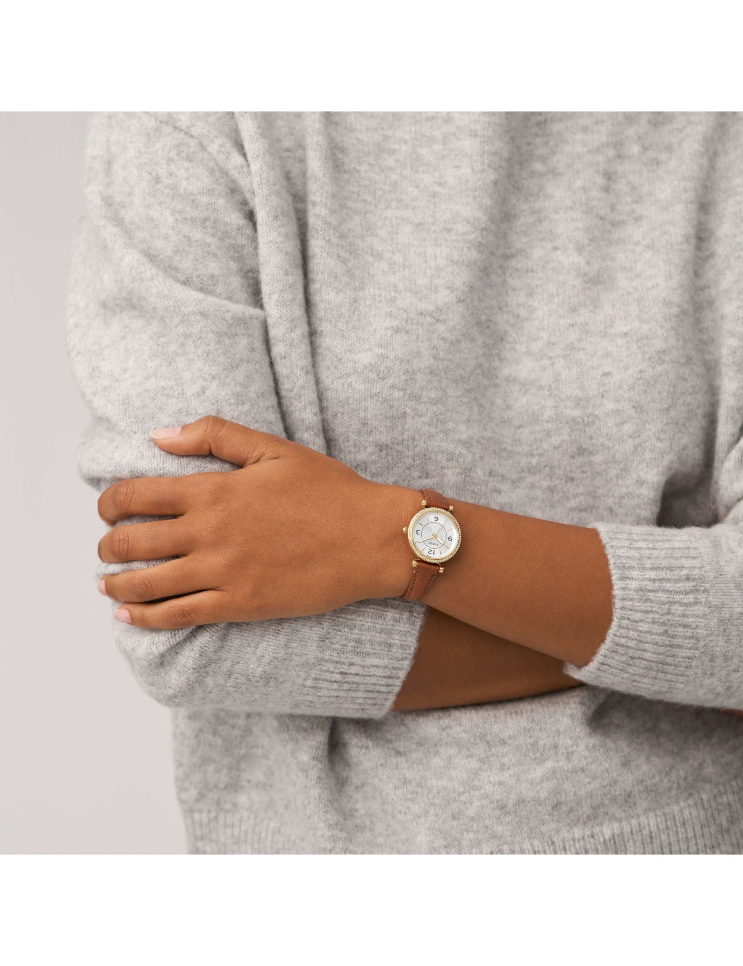 Fossil Carlie Leather Watch 5 of 7