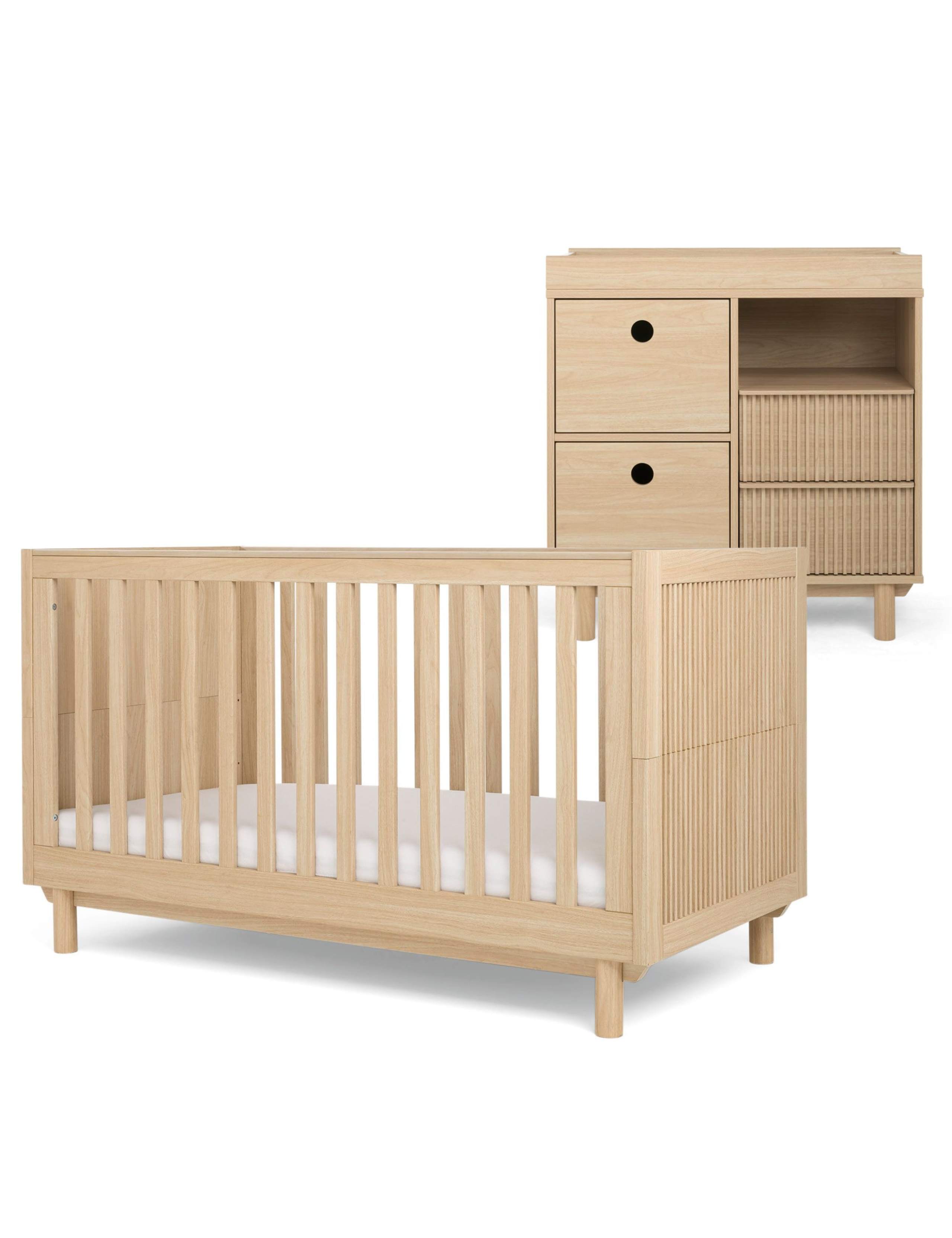Oska Cot Bed & Narrow Dresser Changer 2 of 11