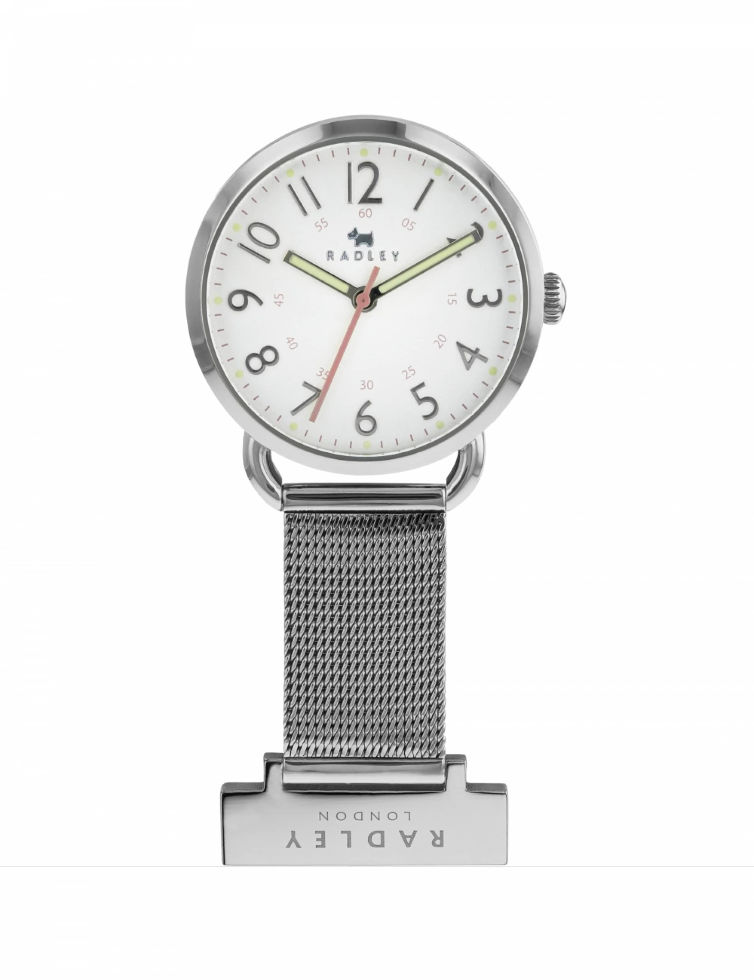 Radley Warren Stainless Steel Nurse's Fob Watch 1 of 4