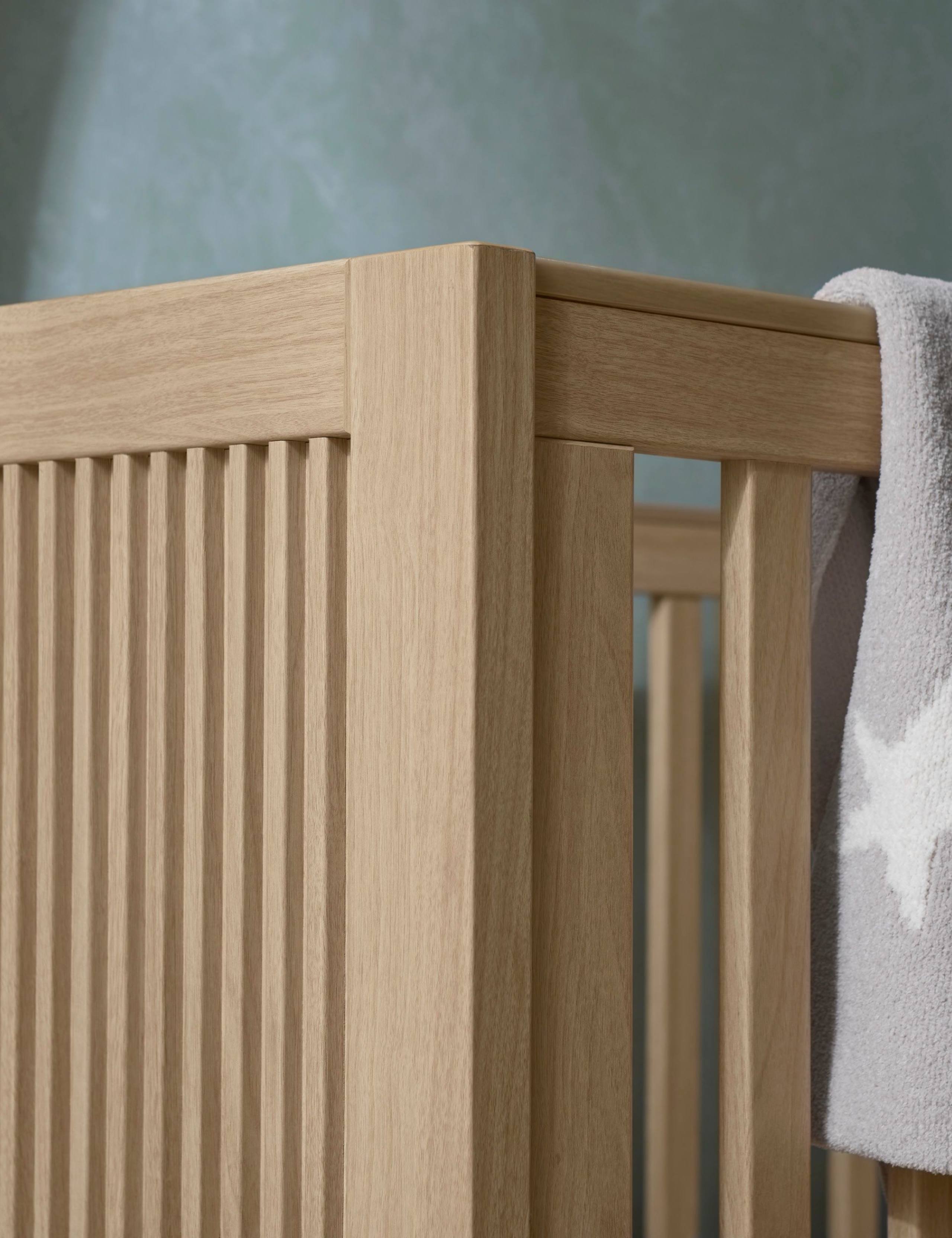 Oska Cot Bed, Narrow Dresser Changer & Wardrobe 4 of 12