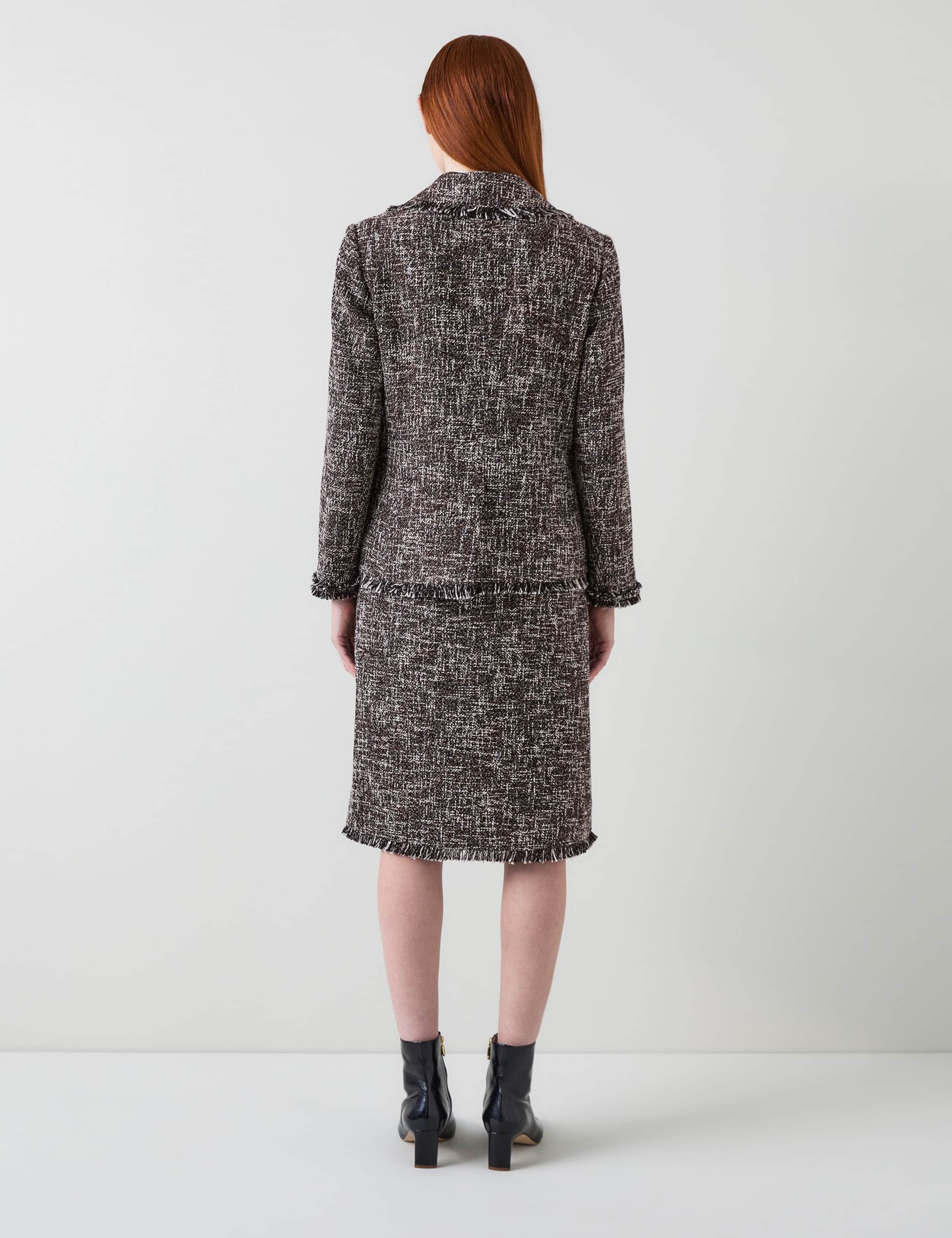 Textured Tweed Blazer with Cotton & Wool 2 of 2