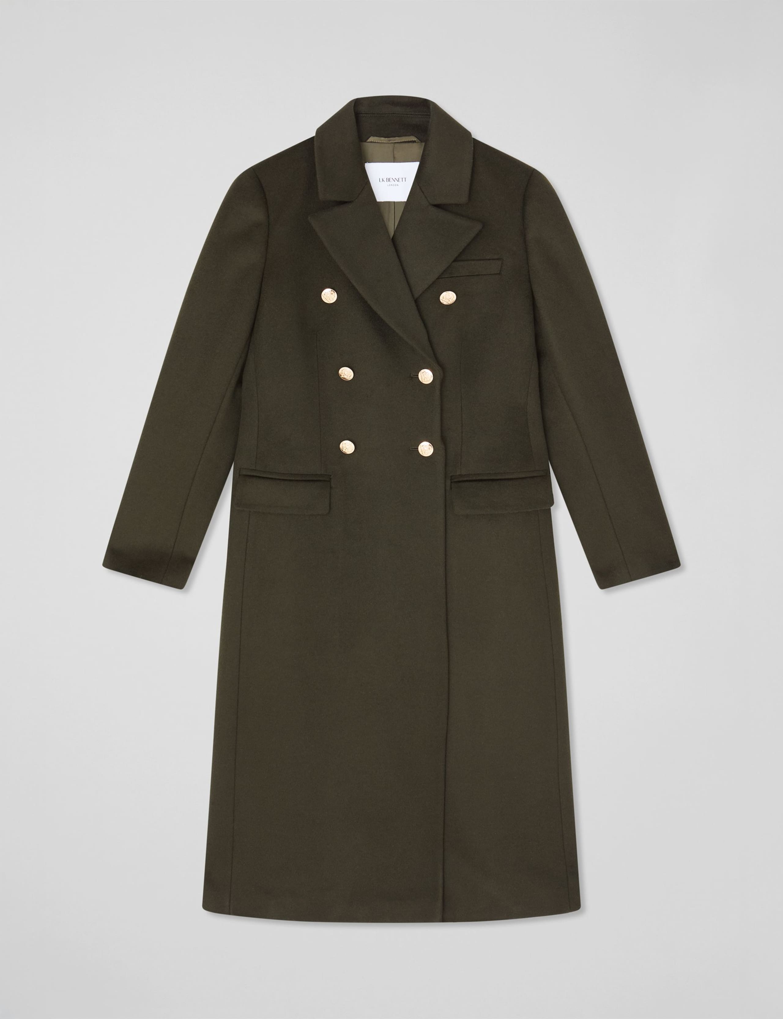 Pure Wool Double Breasted Longline Coat 2 of 4
