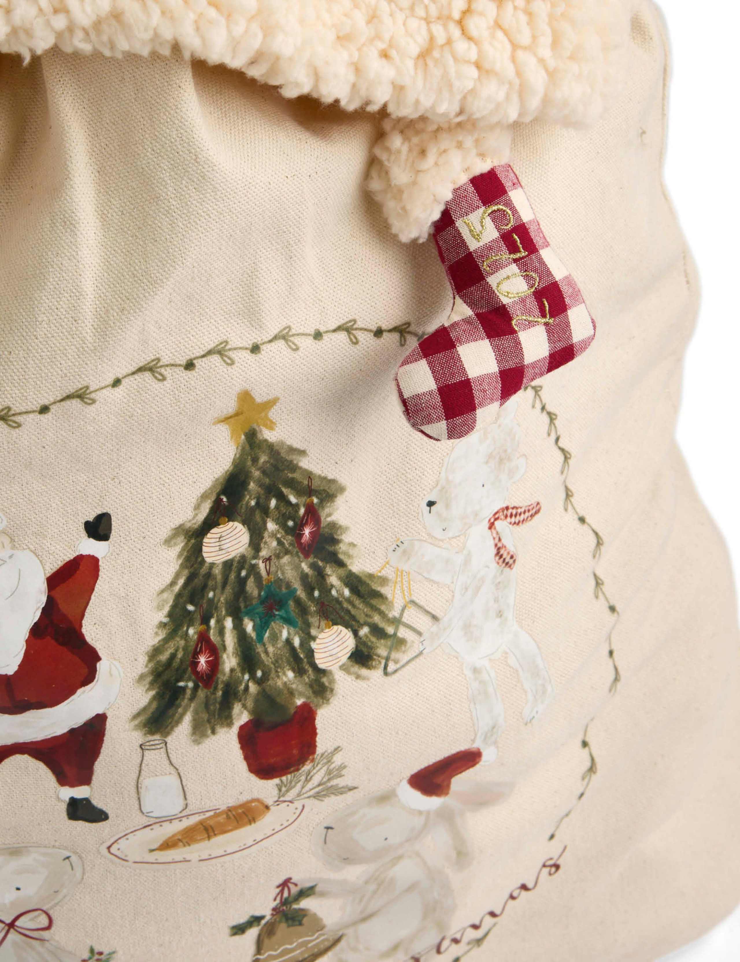 Pure Cotton Christmas Sack 3 of 4