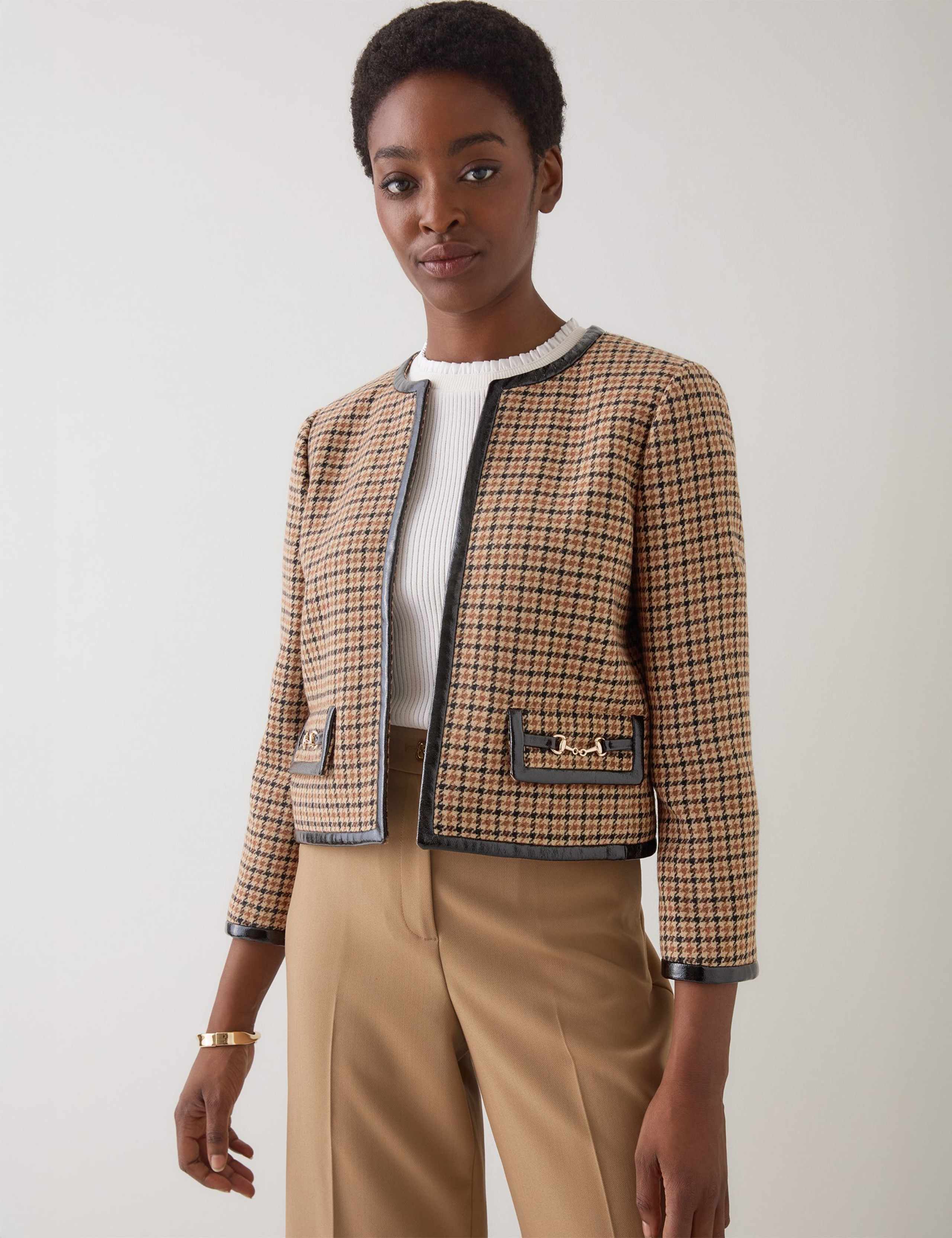Wool Rich Check Buckle Detail Jacket 3 of 4