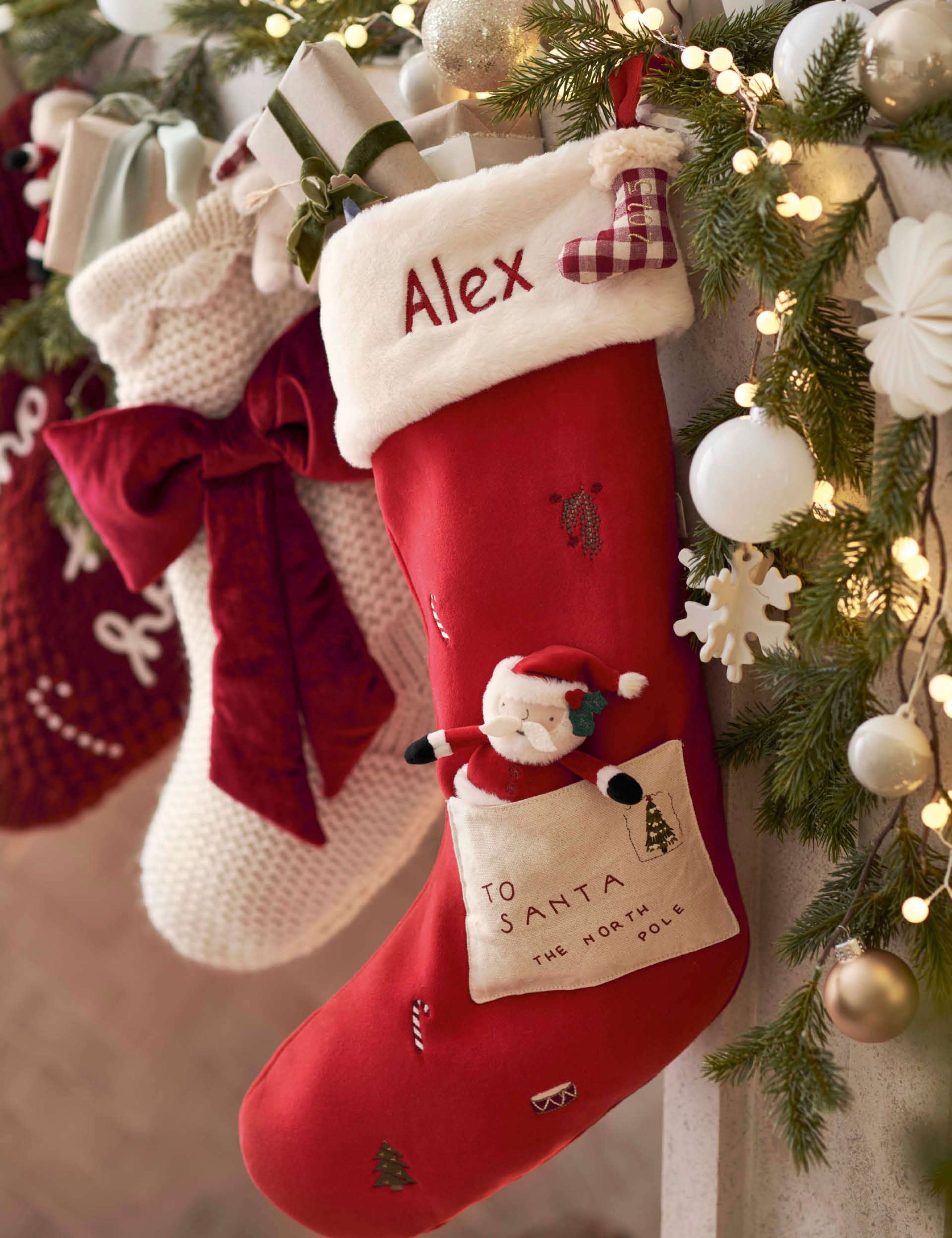 Faux Fur Christmas Stocking 2 of 3