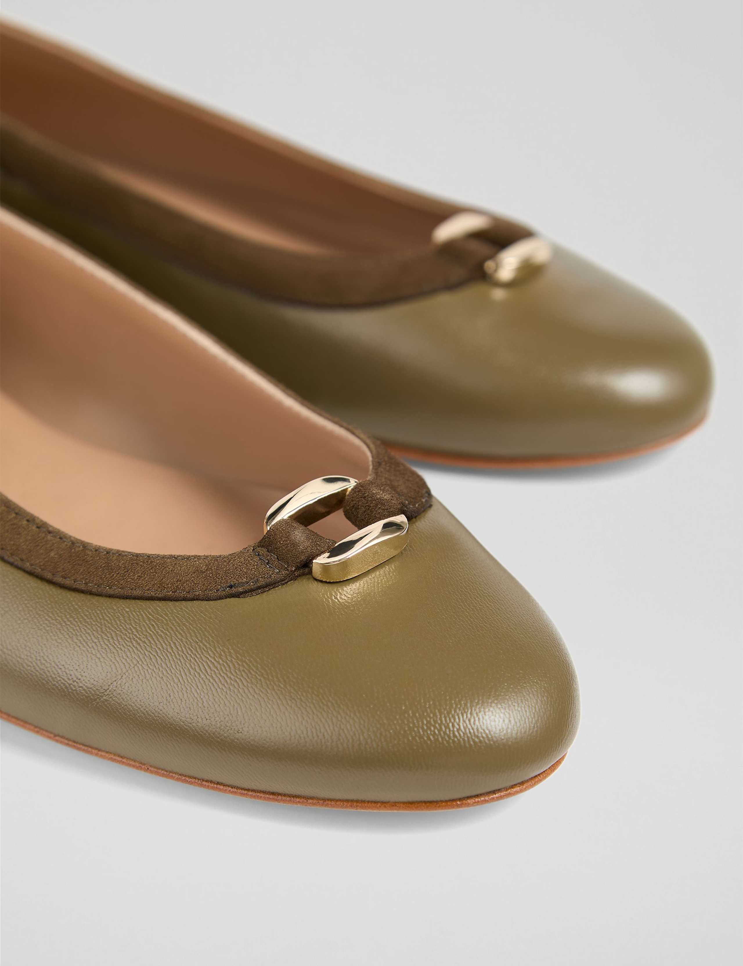 Leather Block Heel Pumps 3 of 4