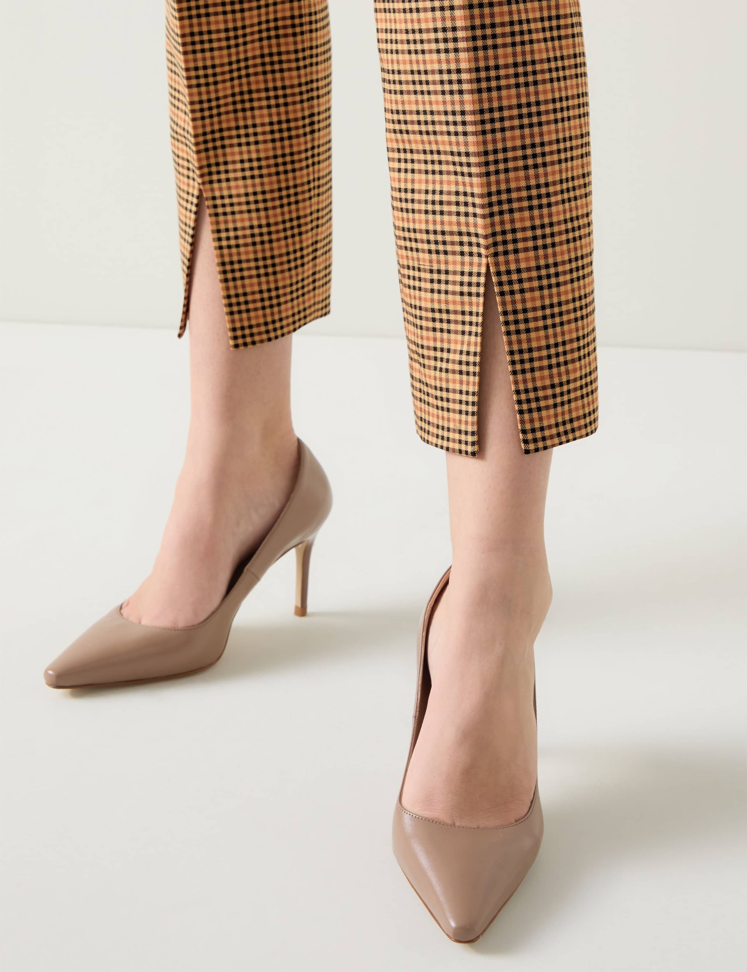 Lyocell Rich Checked Ankle Grazer Trousers 4 of 4