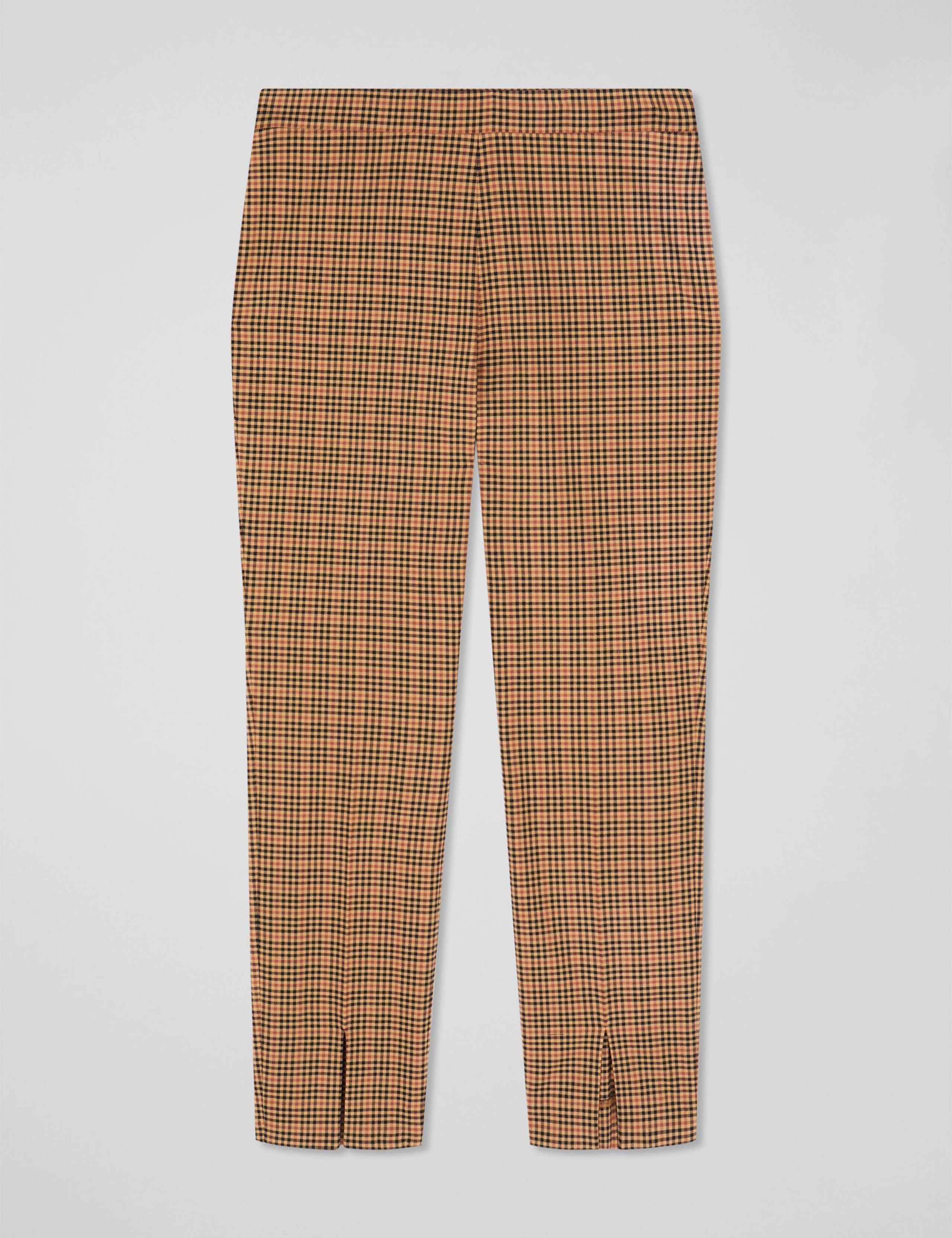 Lyocell Rich Checked Ankle Grazer Trousers 2 of 4