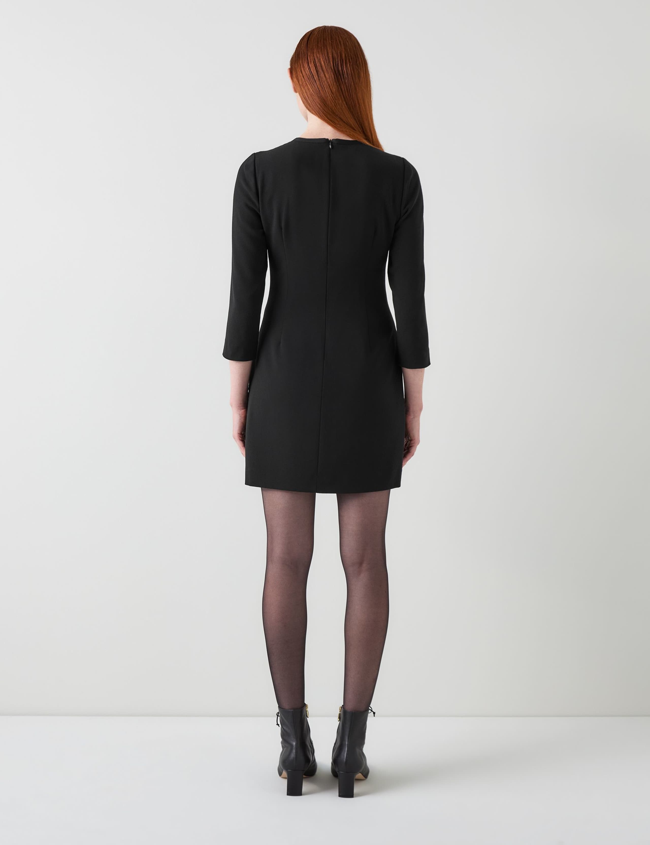 Button Detail Mini Fitted Slip Dress 3 of 4