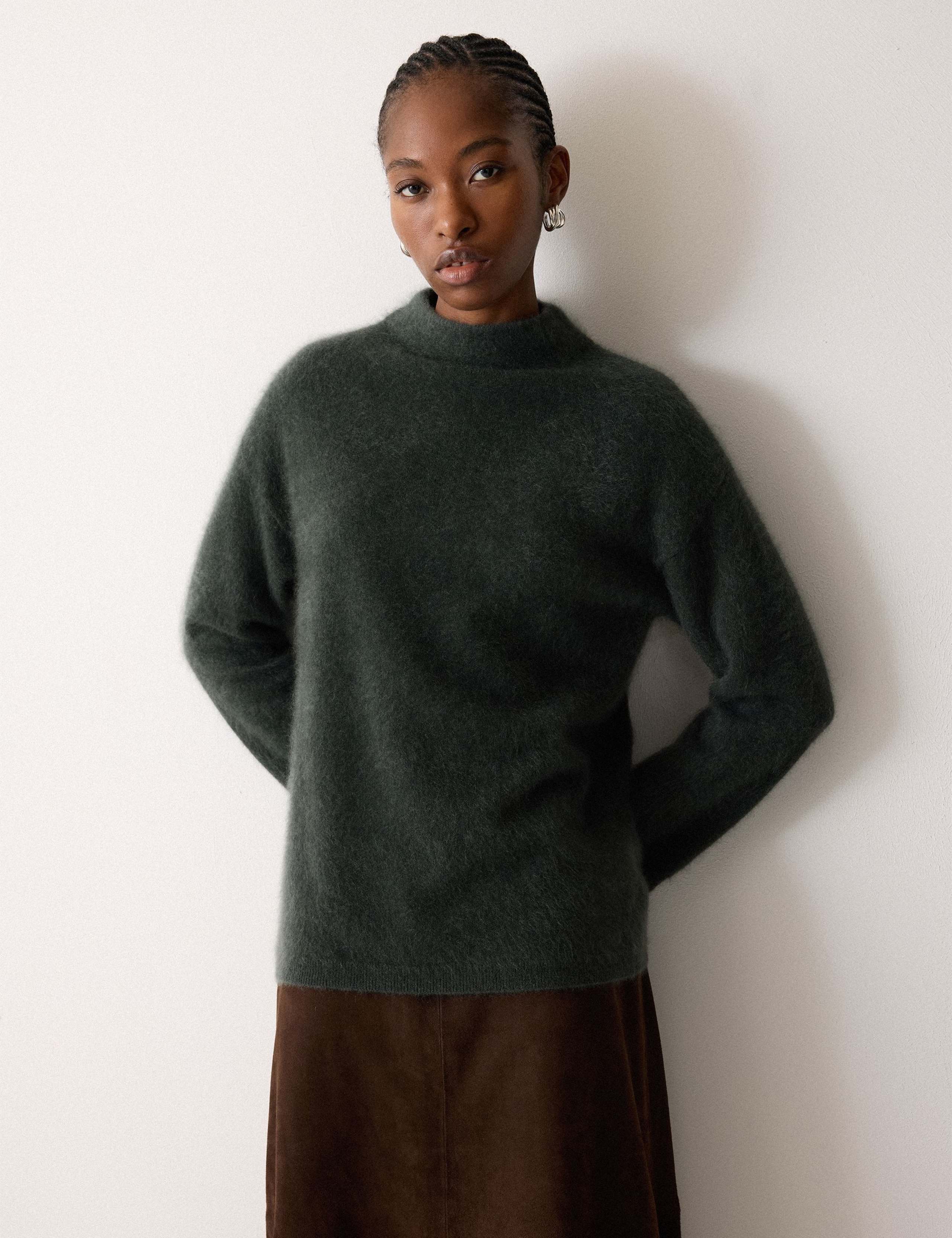 Pure Cashmere High Neck Relaxed Jumper 1 of 5
