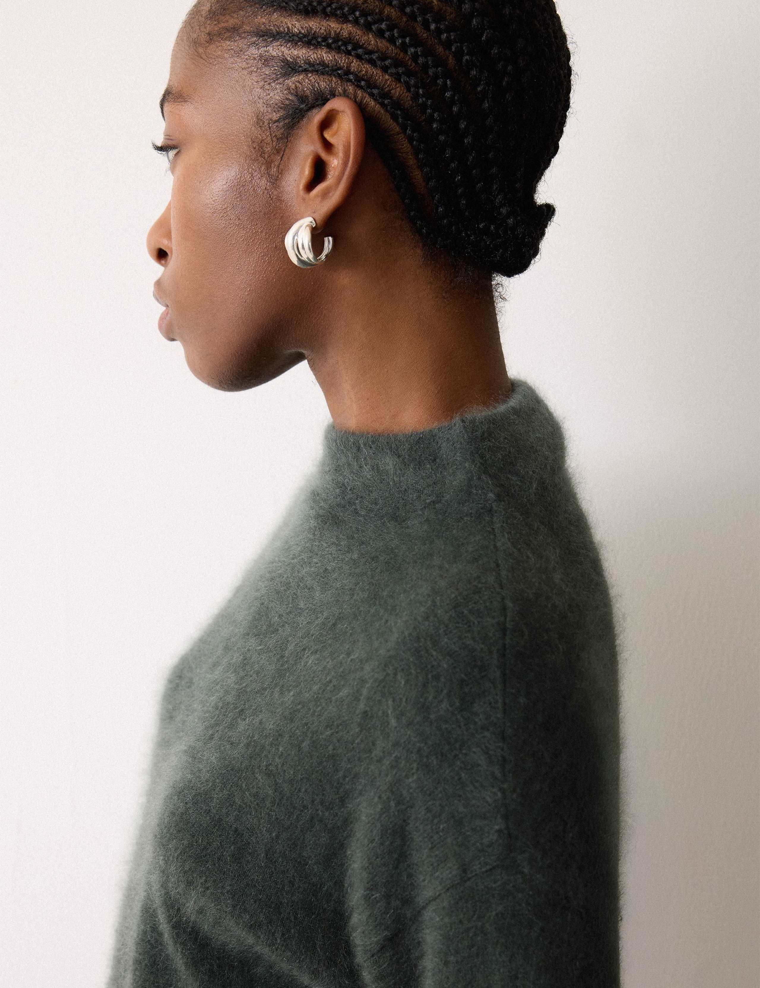 Pure Cashmere High Neck Relaxed Jumper 3 of 5