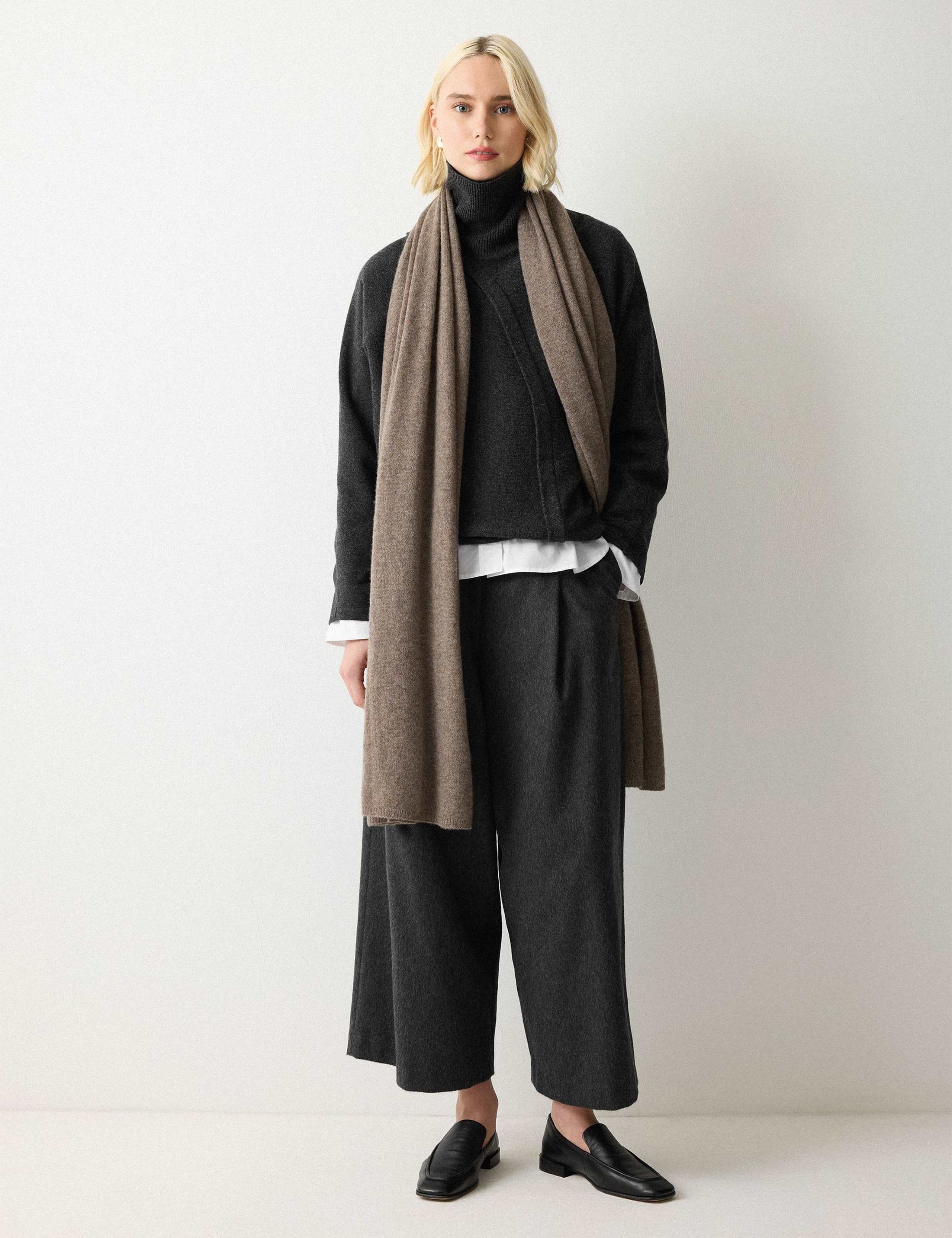 Pure Wool Roll Neck Overlap Detail Jumper 5 of 7