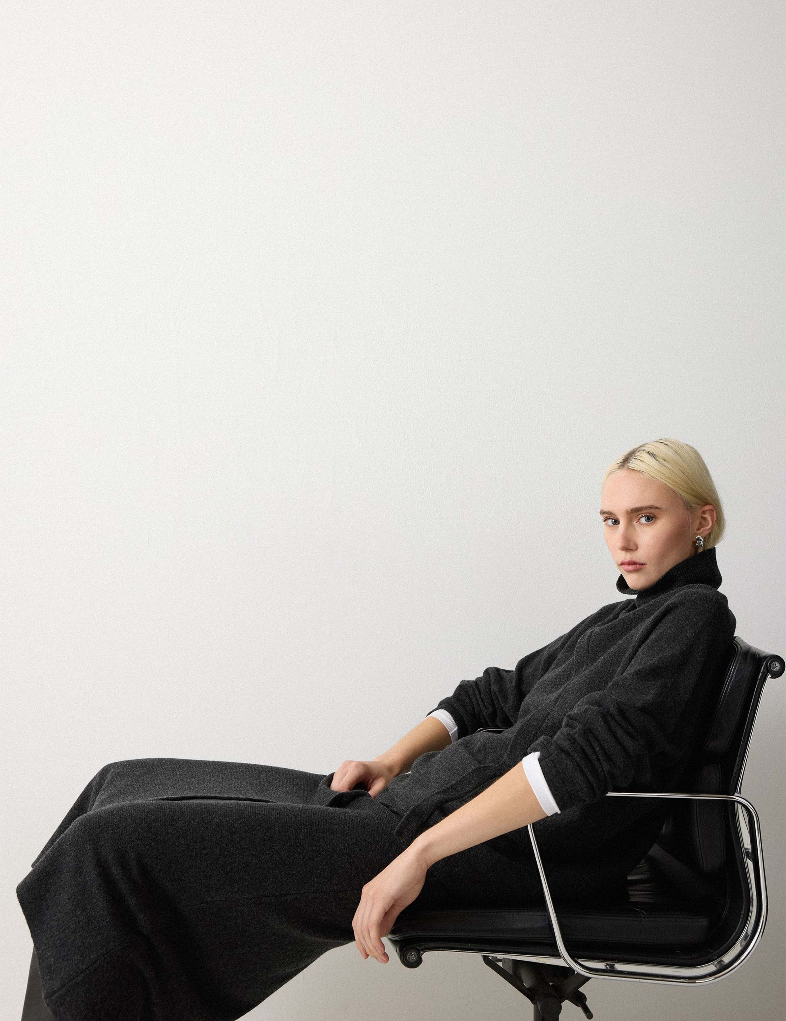 Pure Wool Roll Neck Overlap Detail Jumper 6 of 7