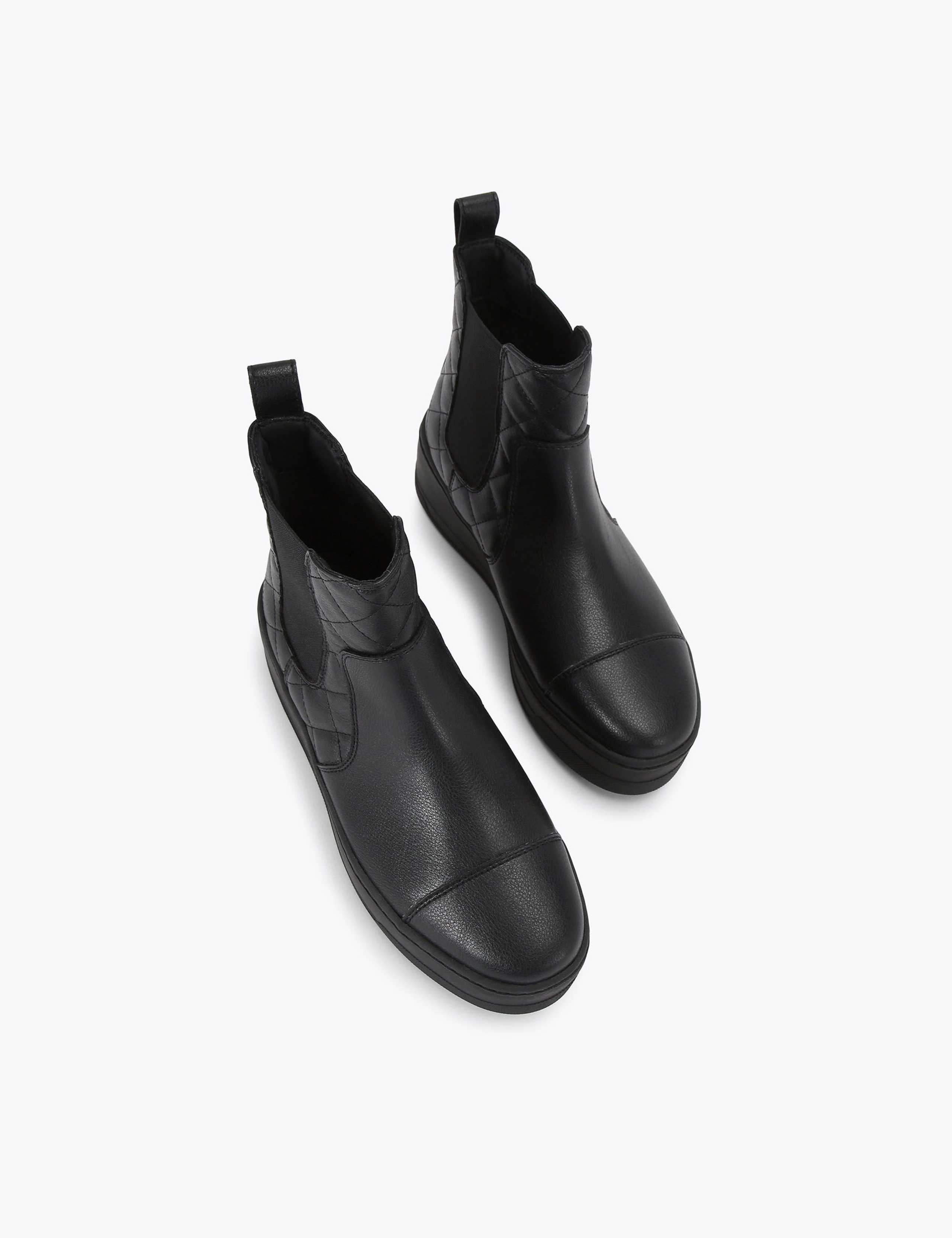 Quilted Flatform Ankle Boots 4 of 5