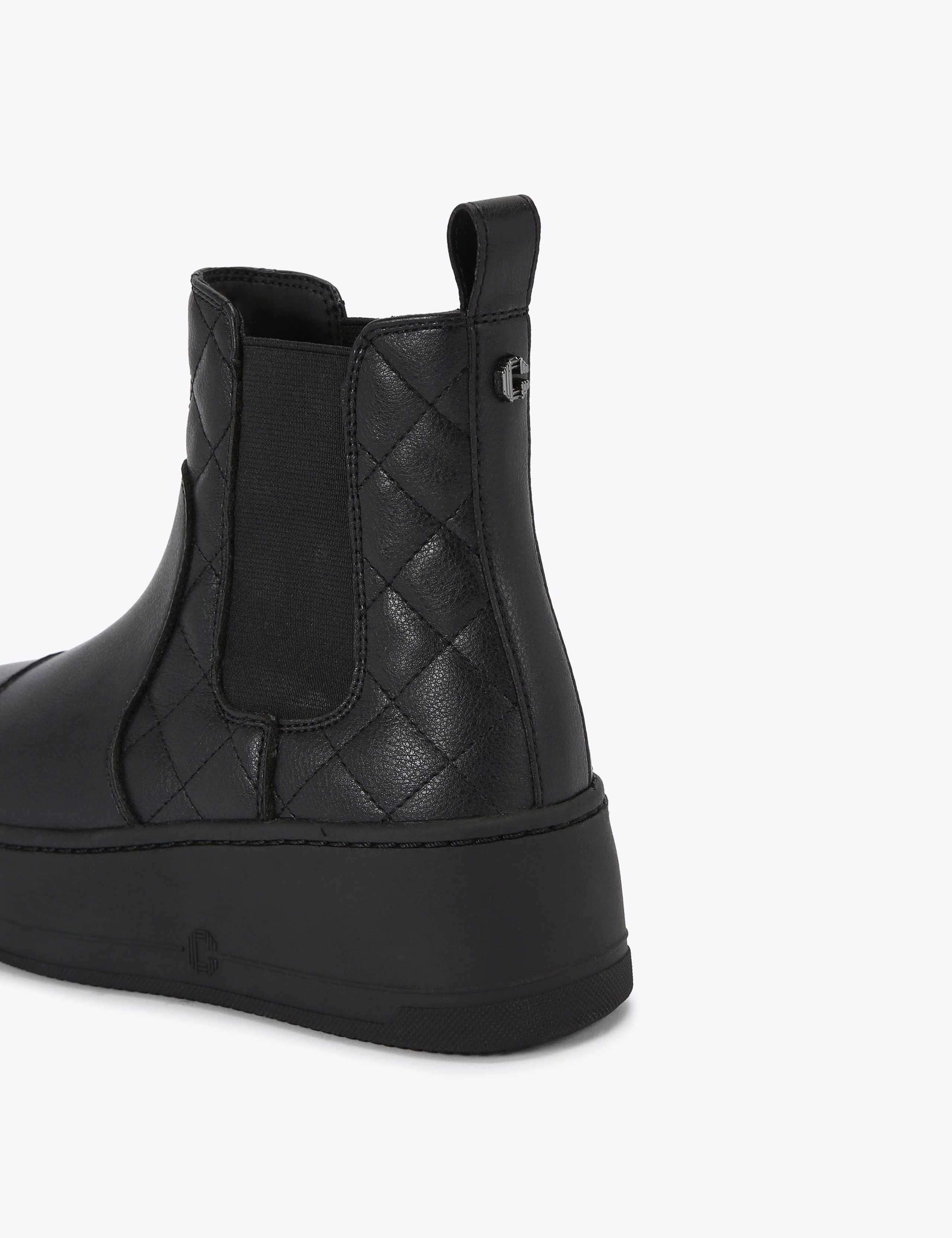 Quilted Flatform Ankle Boots 5 of 5