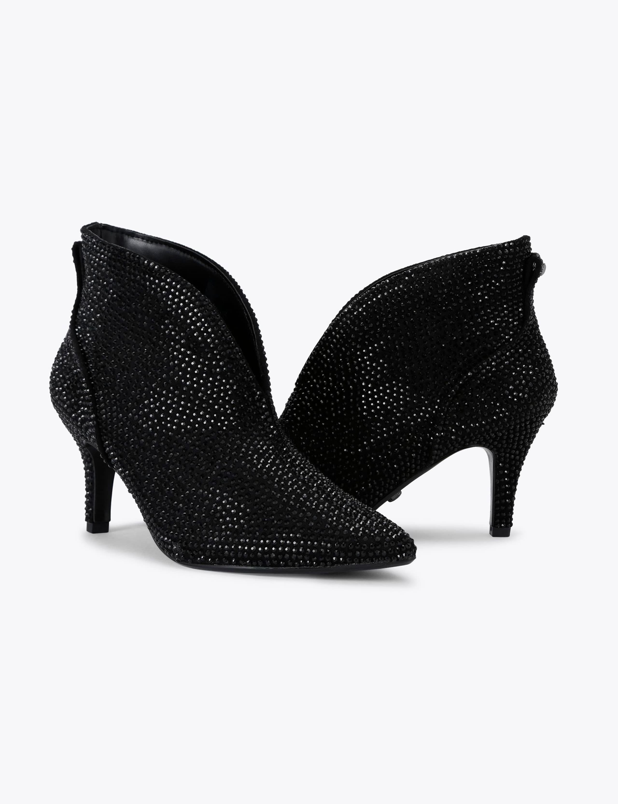 Wide Fit Sparkle Stiletto Heel Ankle Boots 5 of 5