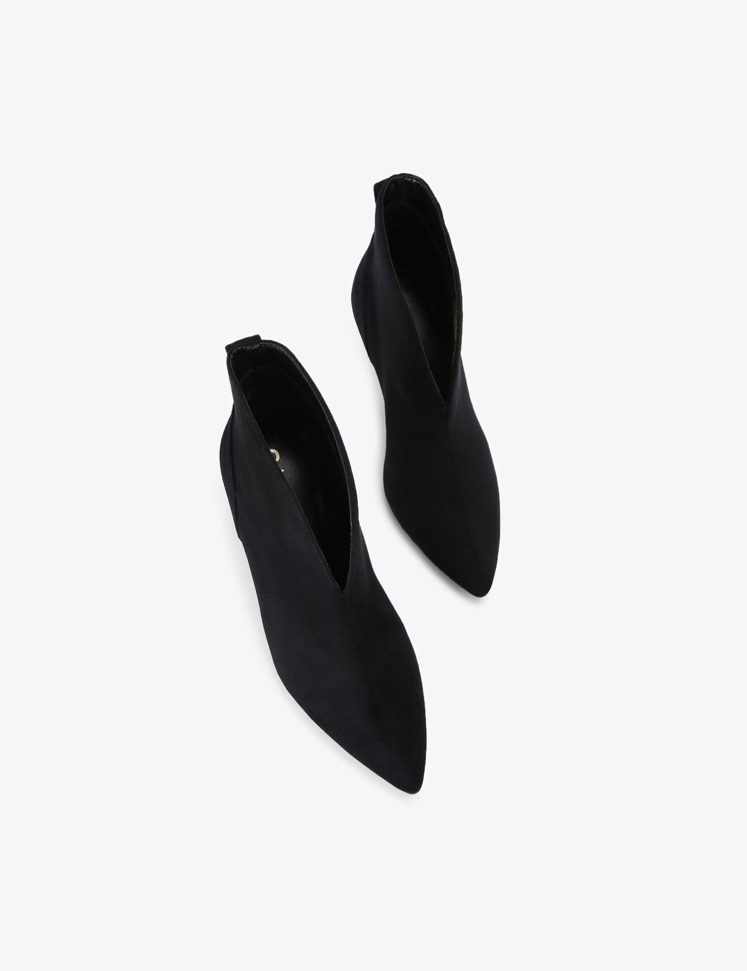 Wide Fit Suede Stiletto Heel Shoe Boots 5 of 5