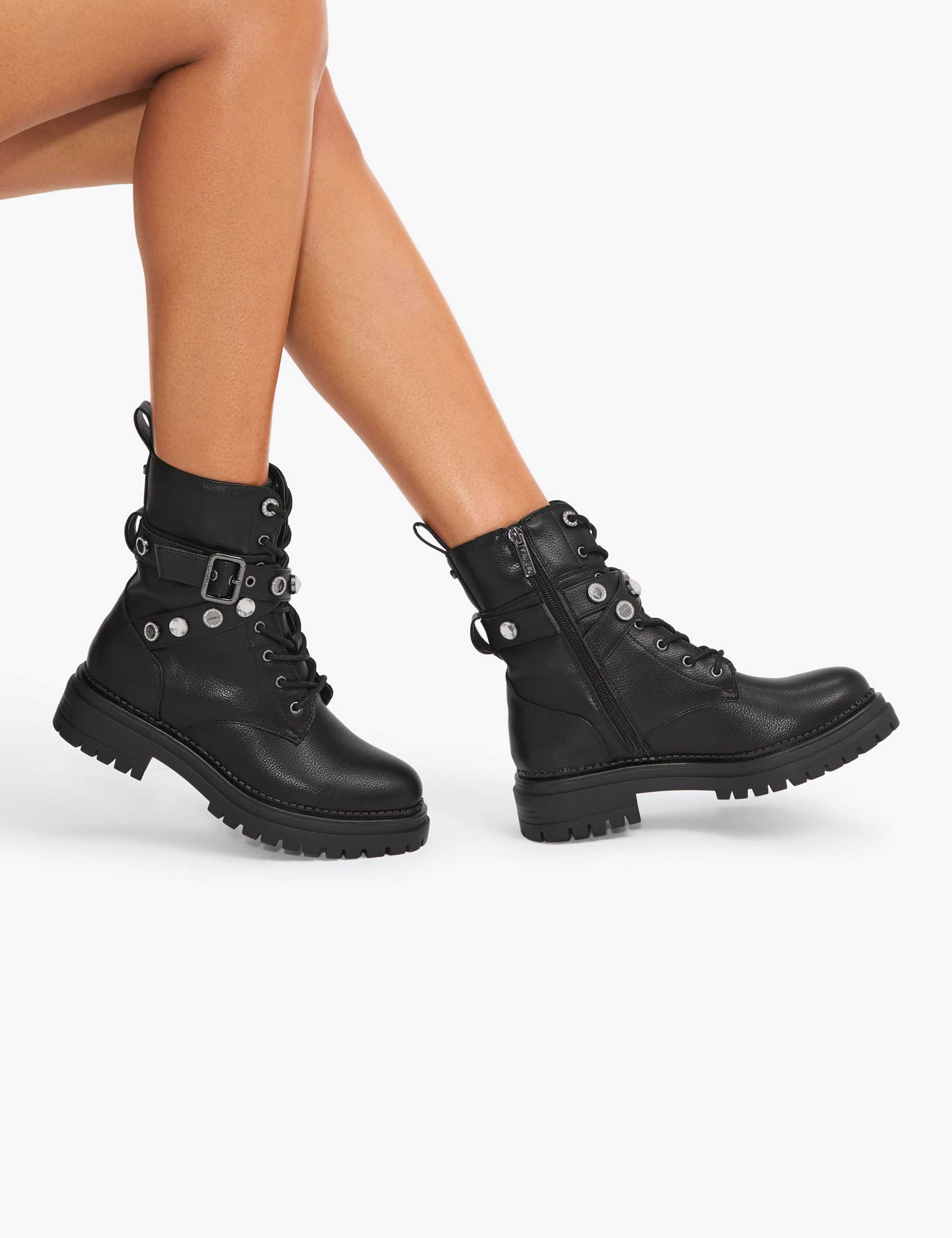 Leather Biker Boots 2 of 6