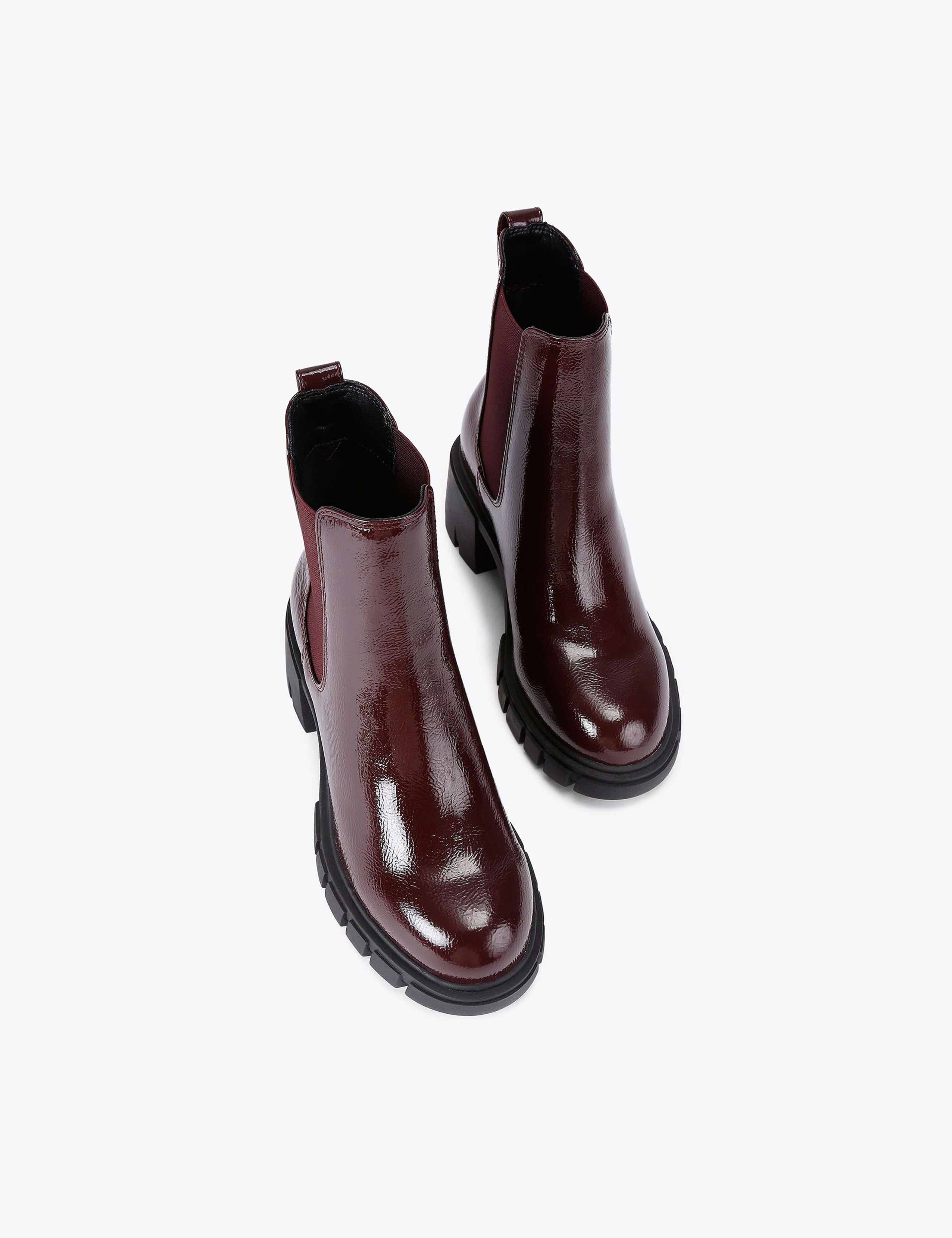 Leather Chelsea Block Heel Ankle Boots 5 of 5