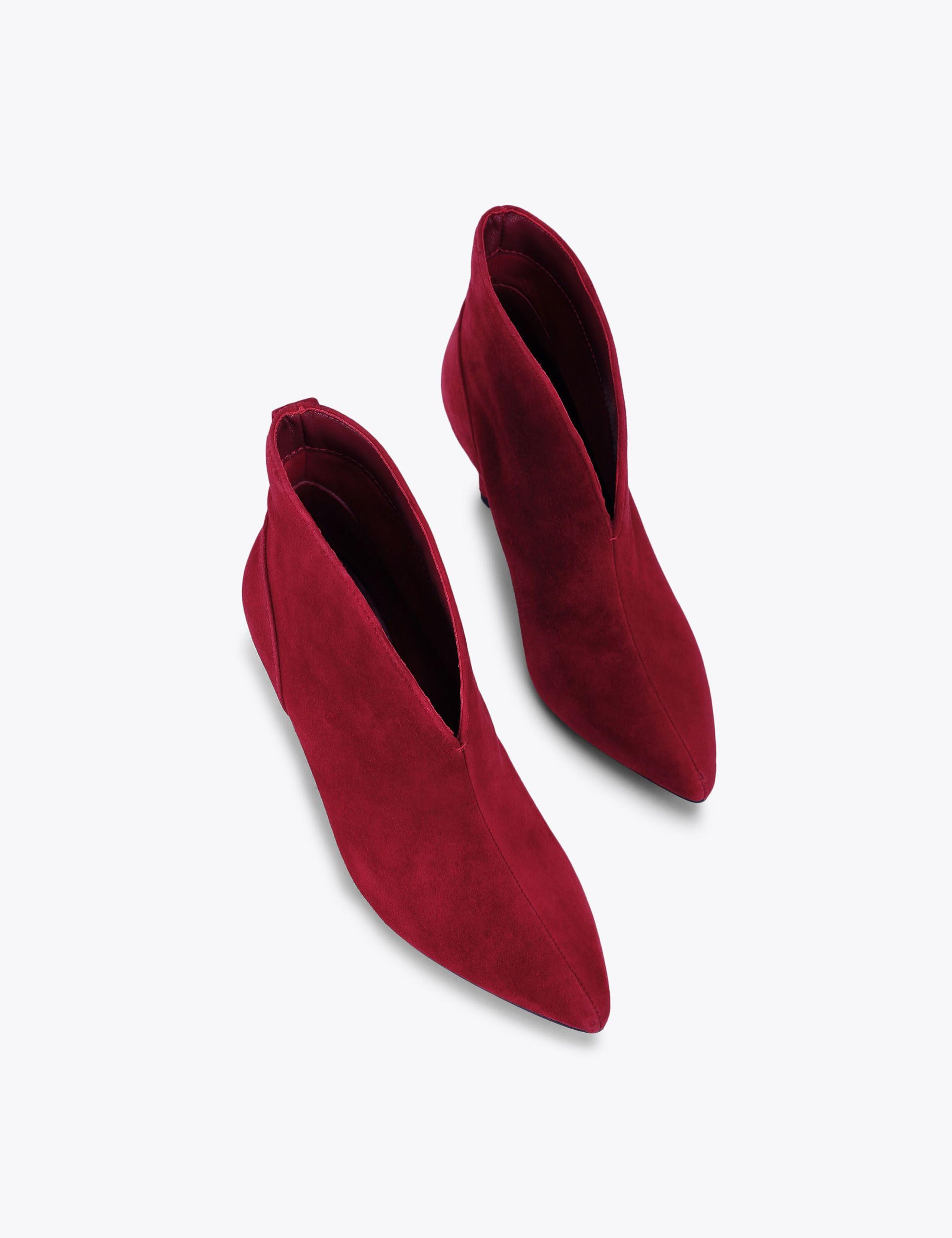 Suede Stiletto Heel Pointed Shoe Boots 3 of 5