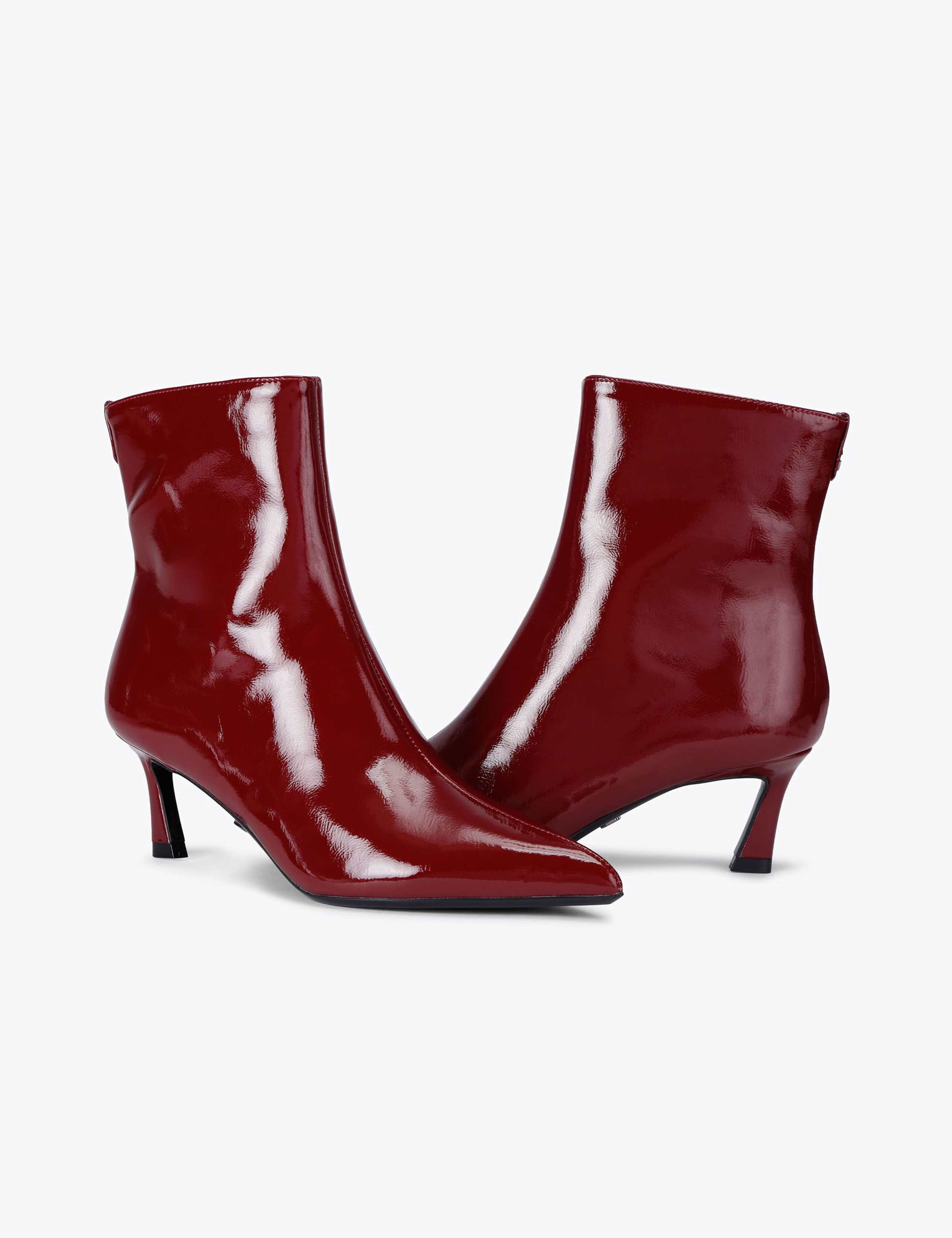 Patent Kitten Heel Ankle Boots 5 of 5