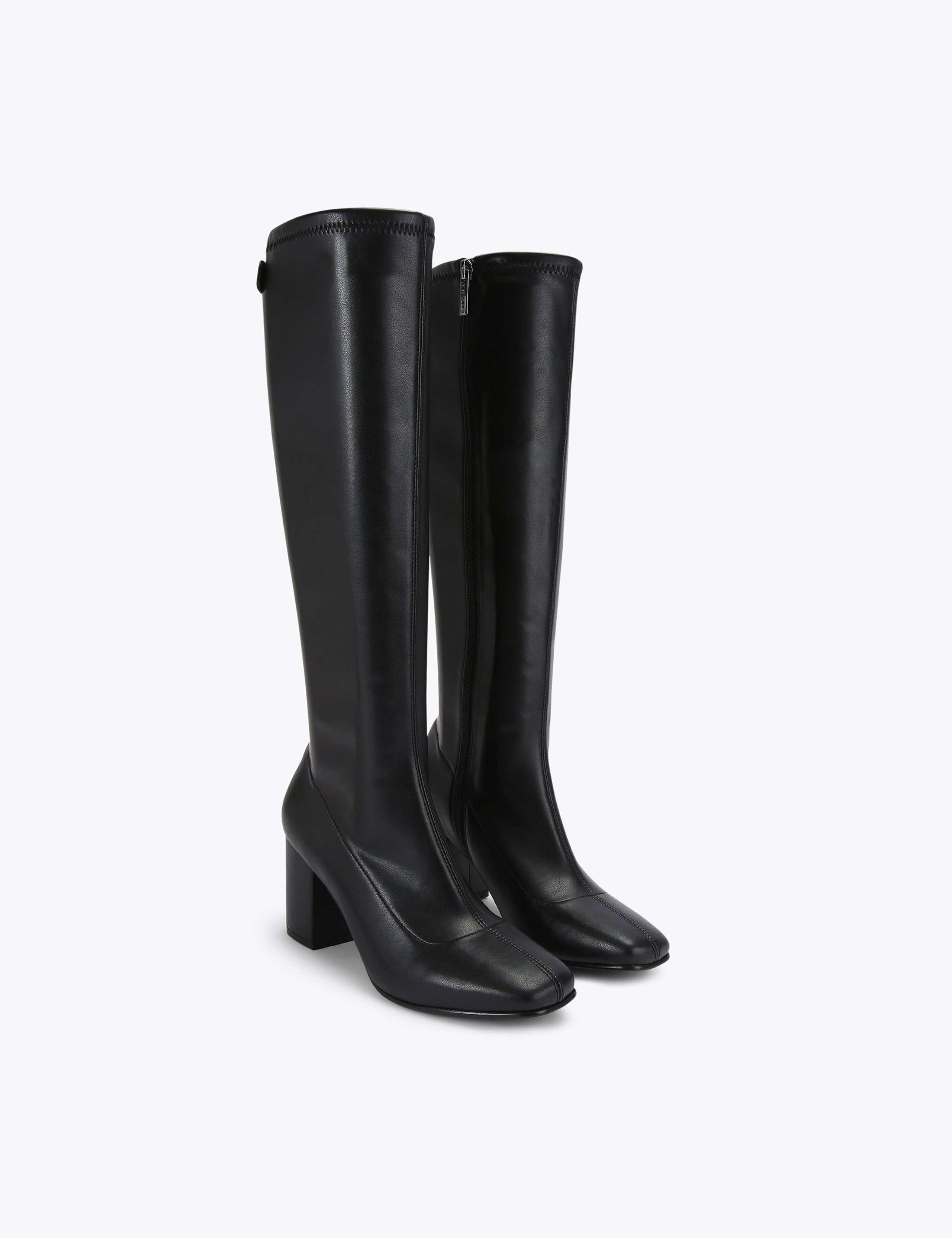 Block Heel Square Toe Knee High Boots 4 of 5
