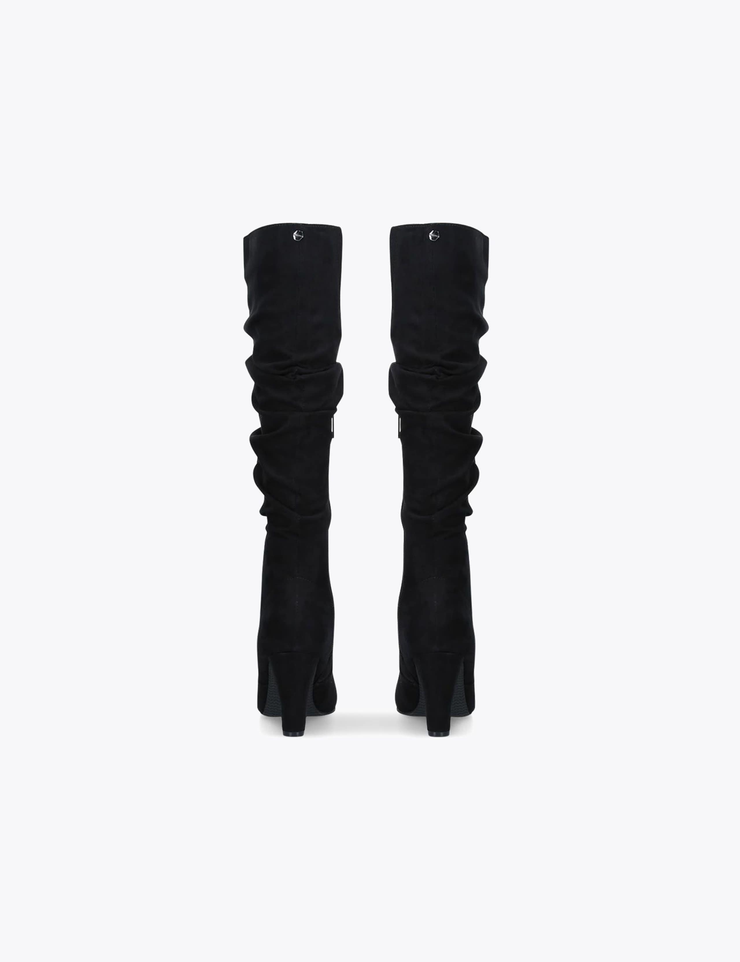 Ruched Block Heel Knee High Boots 3 of 4