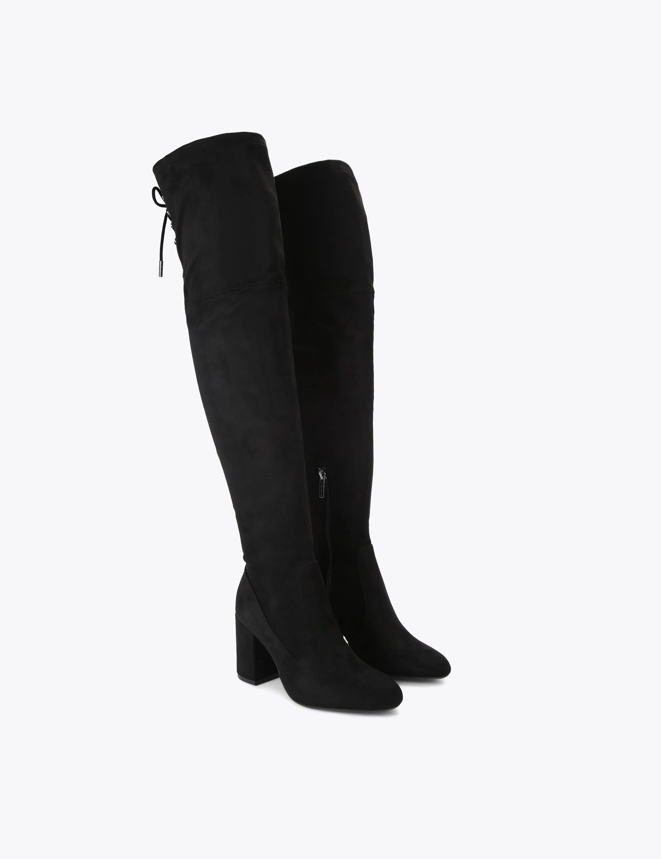 Block Heel Round Toe Over the Knee Boots 3 of 4