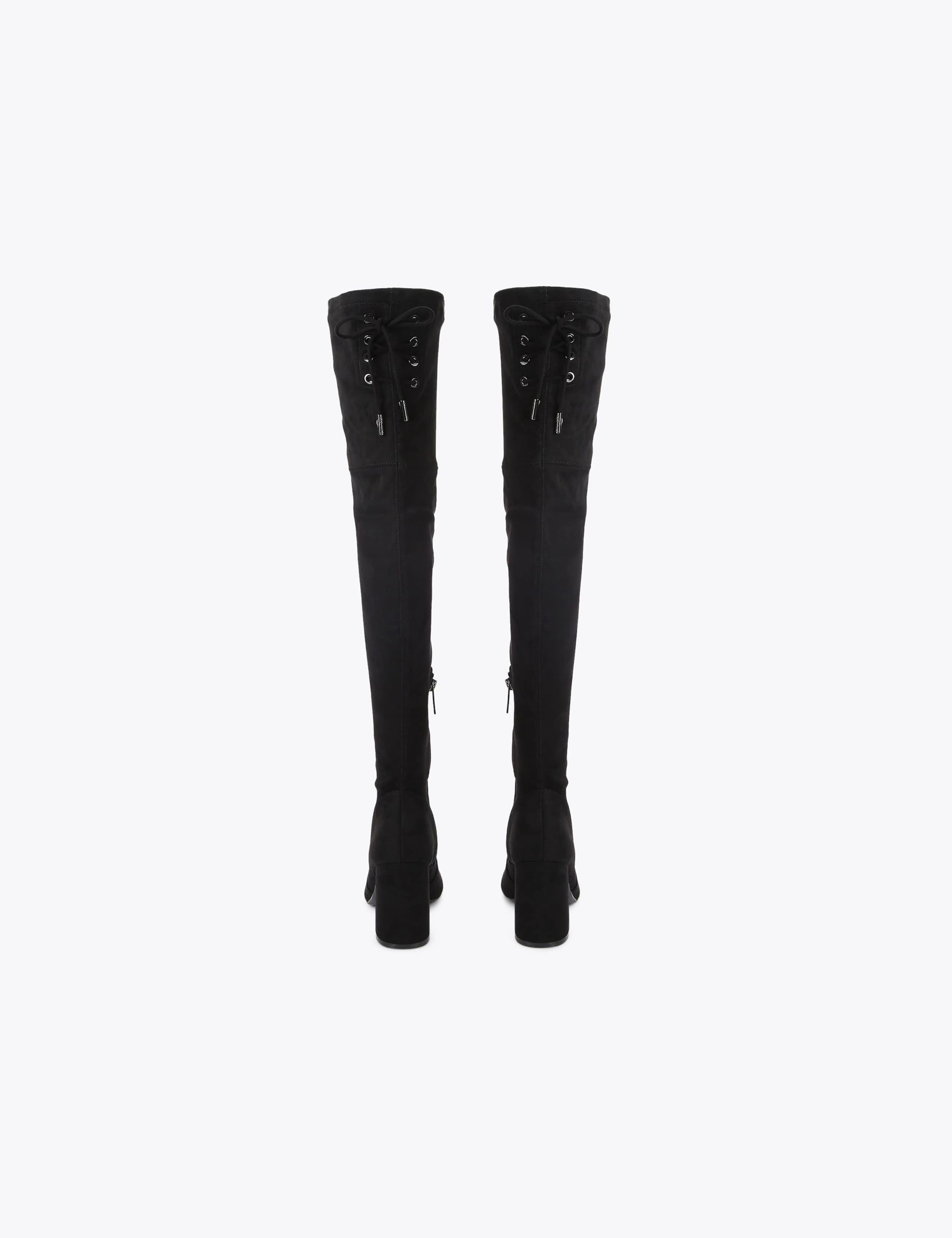 Block Heel Round Toe Over the Knee Boots 4 of 4