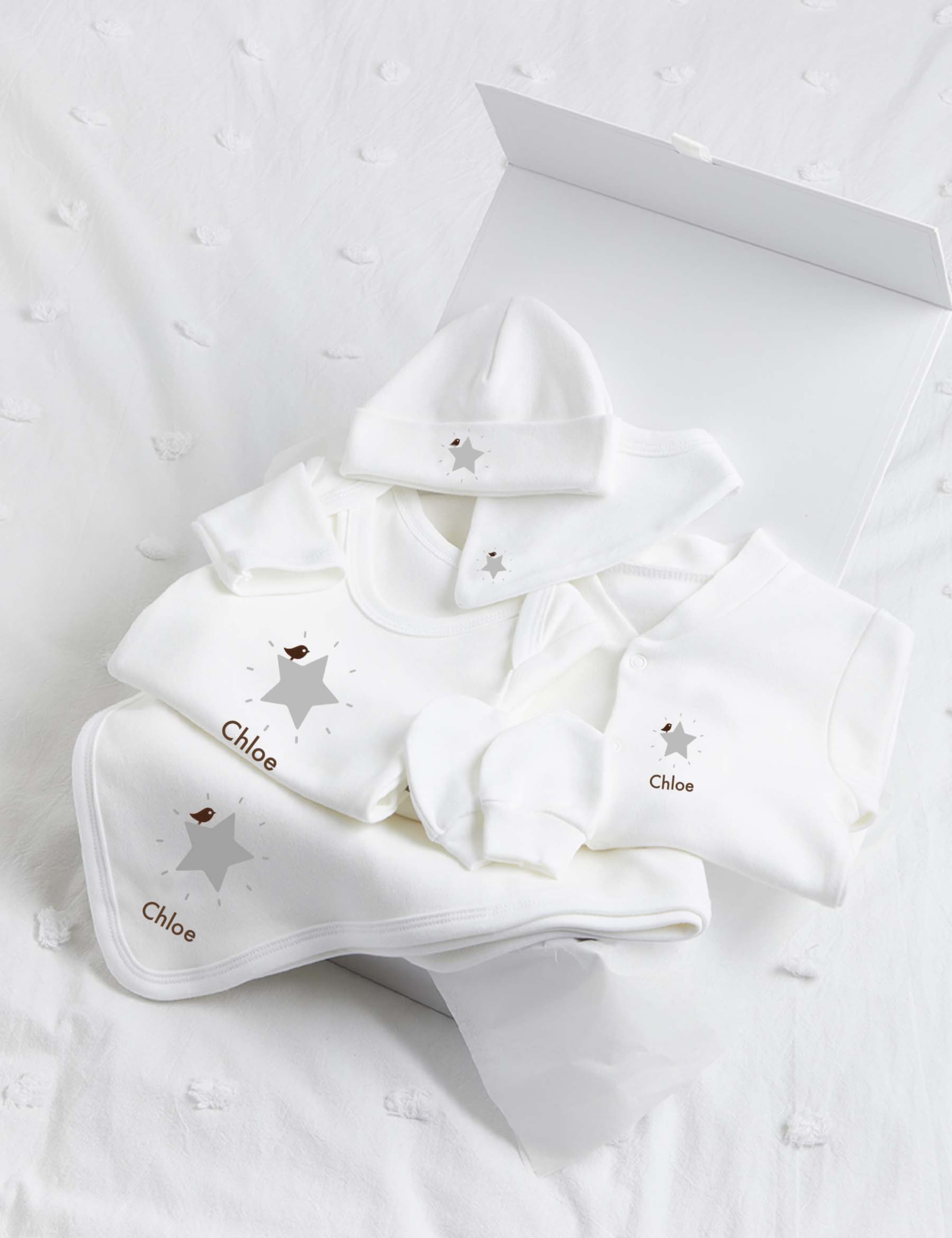 Personalised Grey Star Ultimate Collection Set (0-1 Yrs) 1 of 3