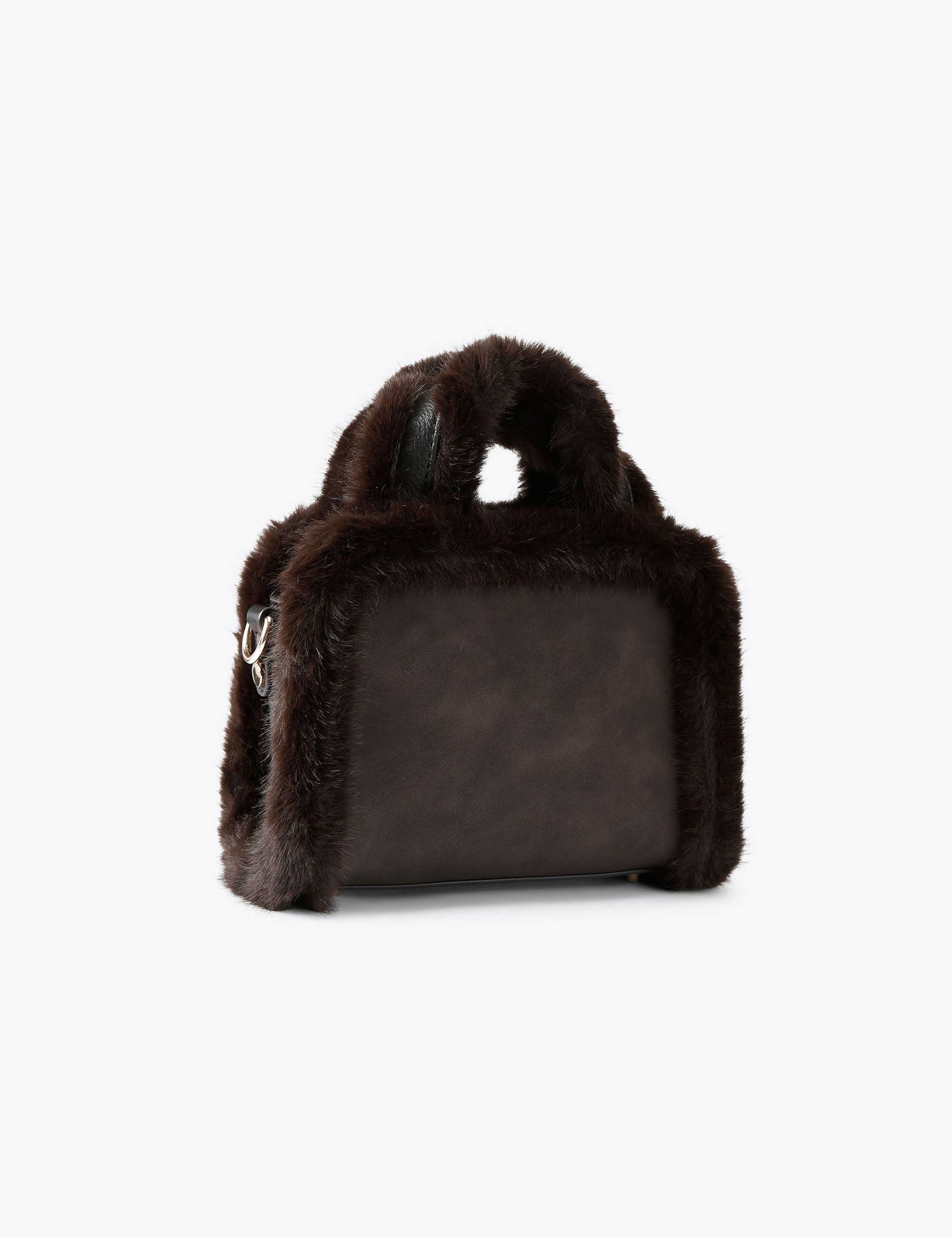 Suede Borg Mini Tote Bag 3 of 6