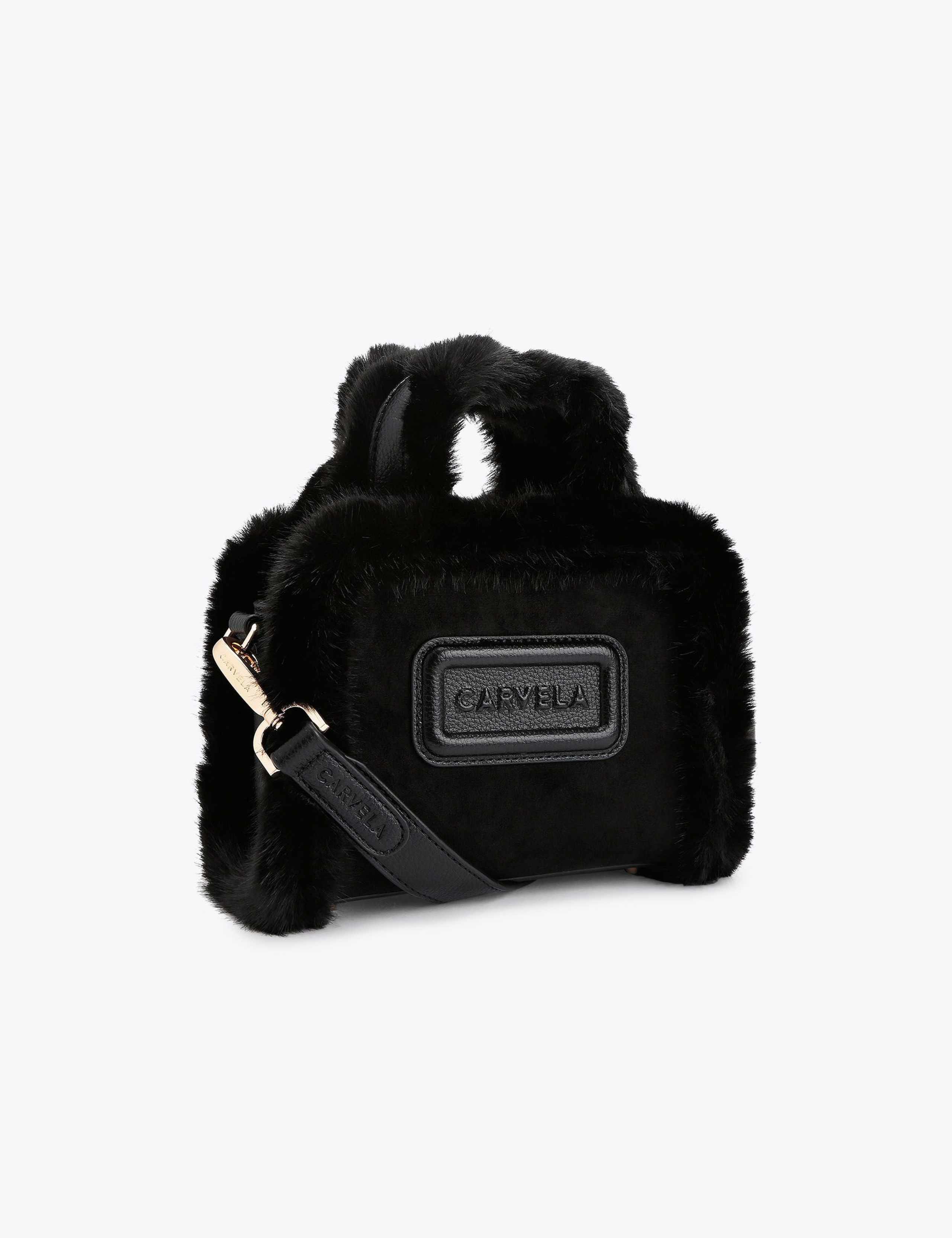 Suede Borg Mini Tote Bag 3 of 6