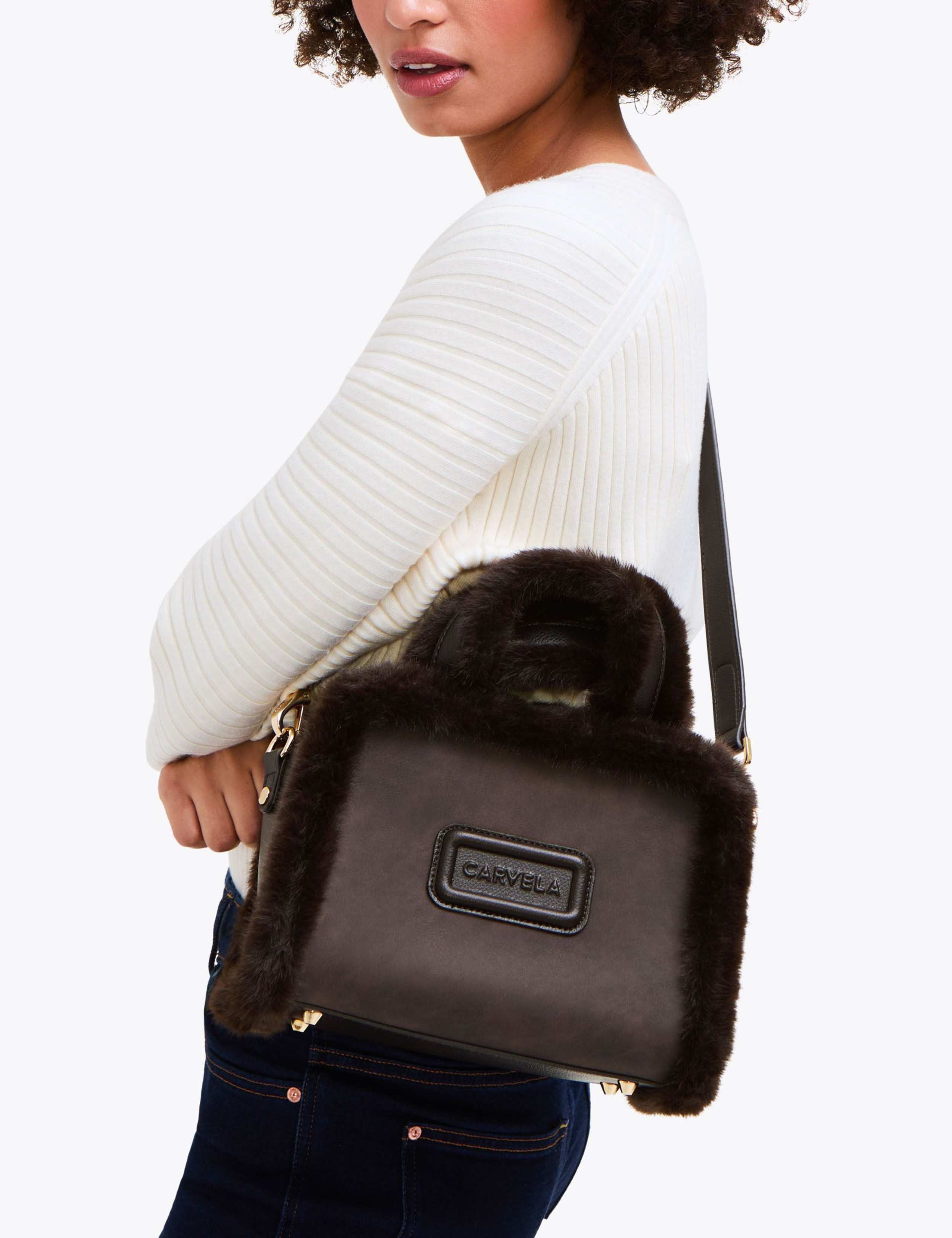 Borg Top Handle Tote Bag 3 of 6